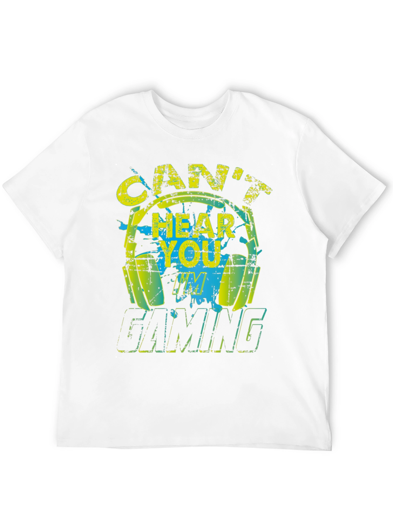 Cant Hear You Gaming Black T-Shirt