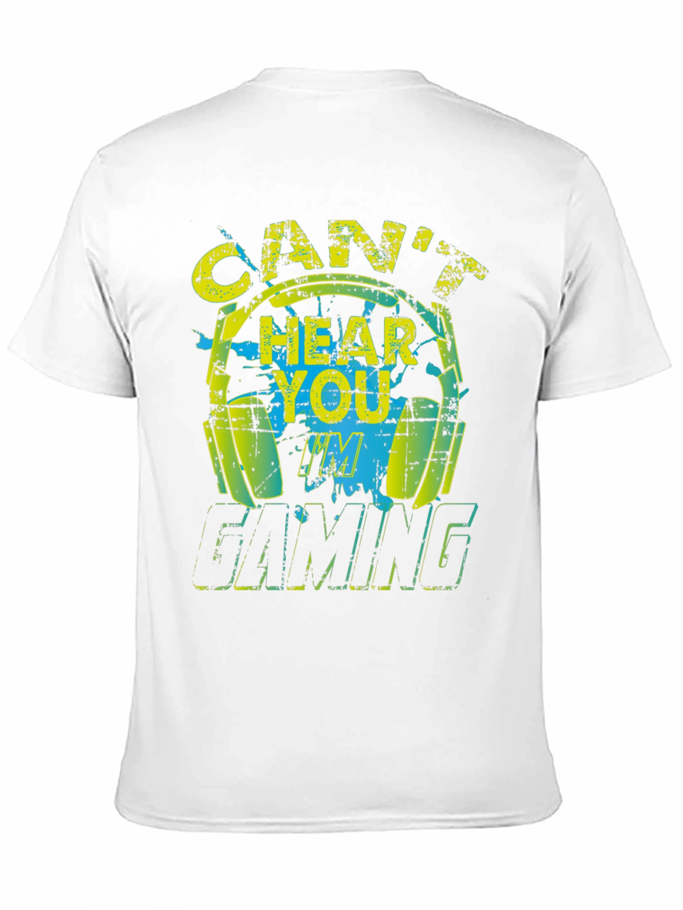 Cant Hear You Gaming Black T-Shirt