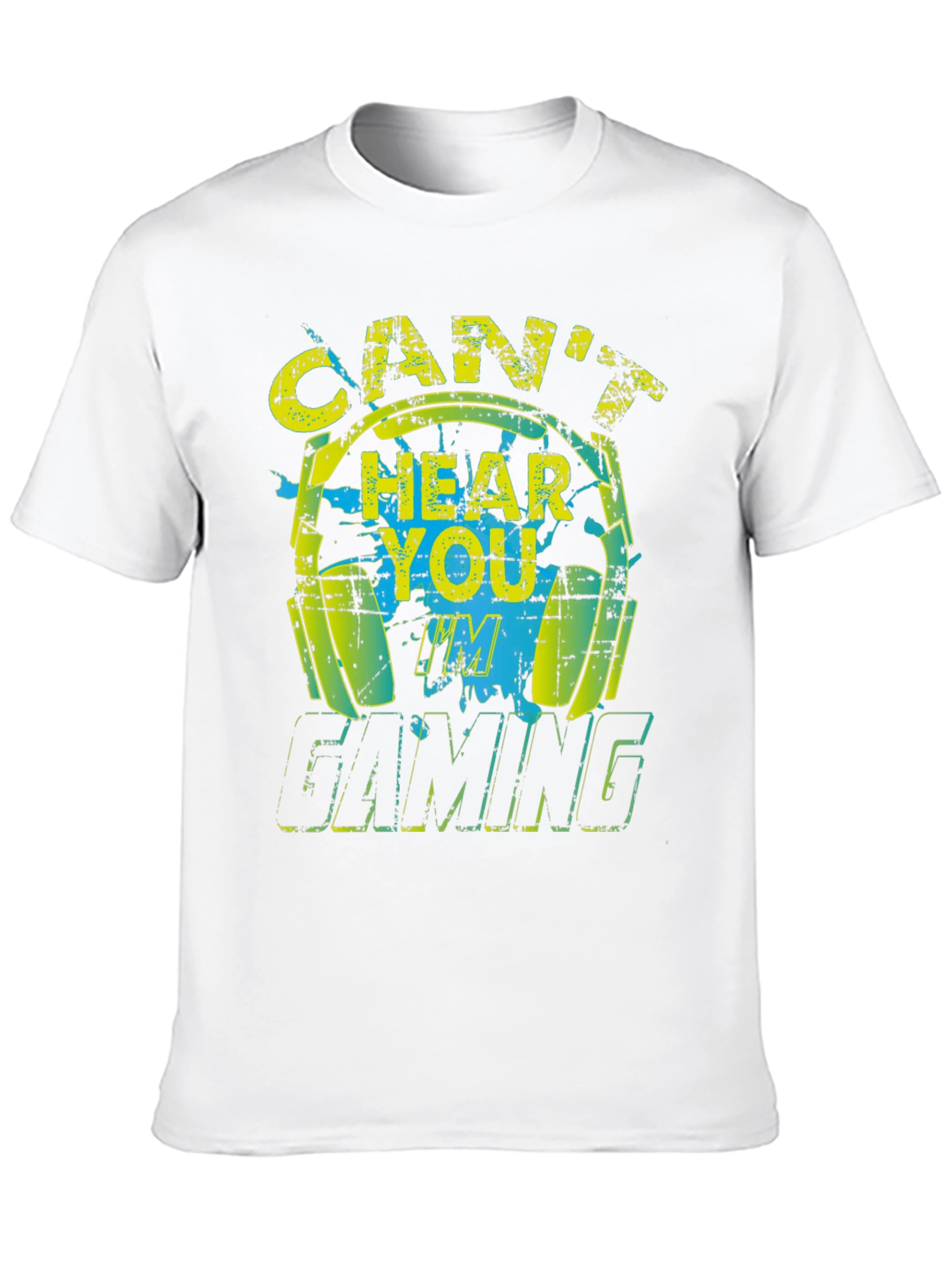 Cant Hear You Gaming Black T-Shirt