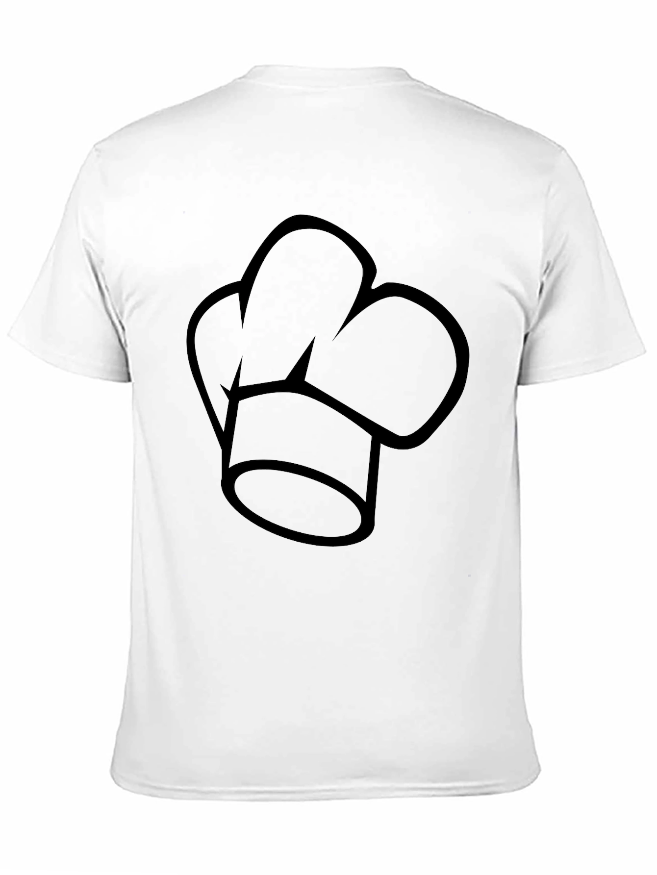 Chef Hat Graphic Black T-Shirt - Culinary Apparel