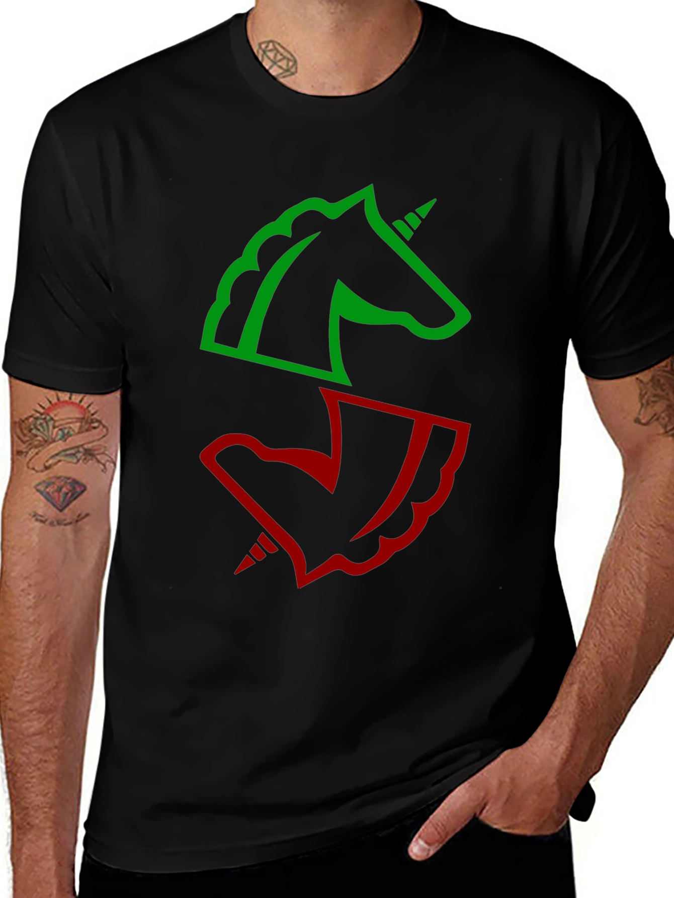 Unicorn Graphic Tee - Black T-Shirt