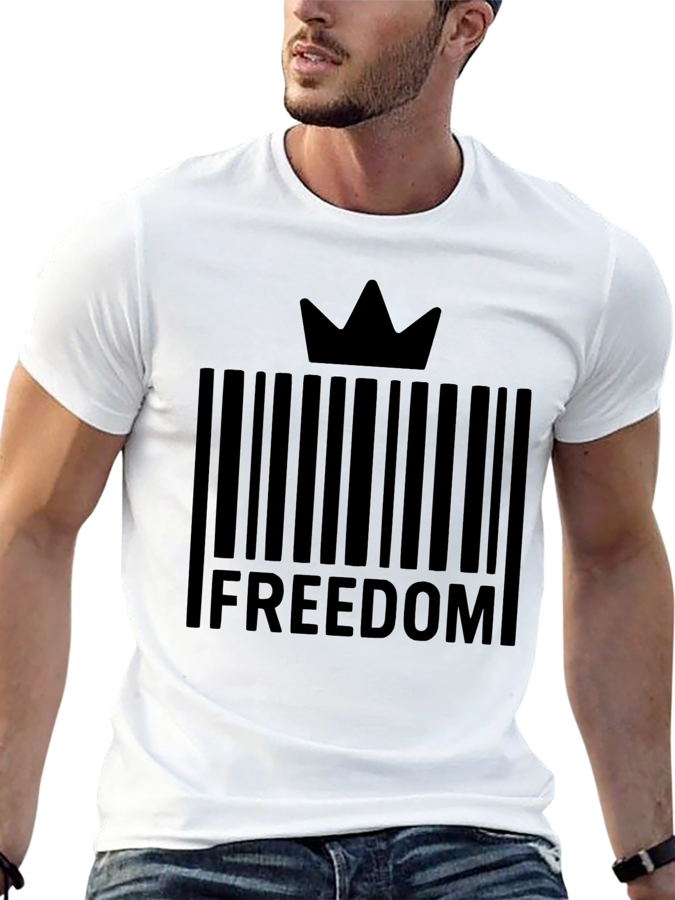Freedom Crown Barcode T-Shirt