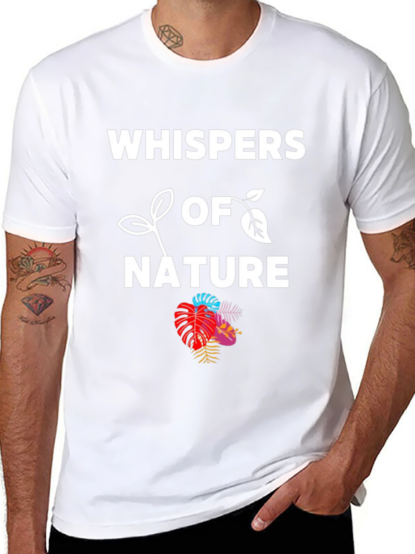 Whispers of Nature Graphic Tee - Eco-Friendly Fashion