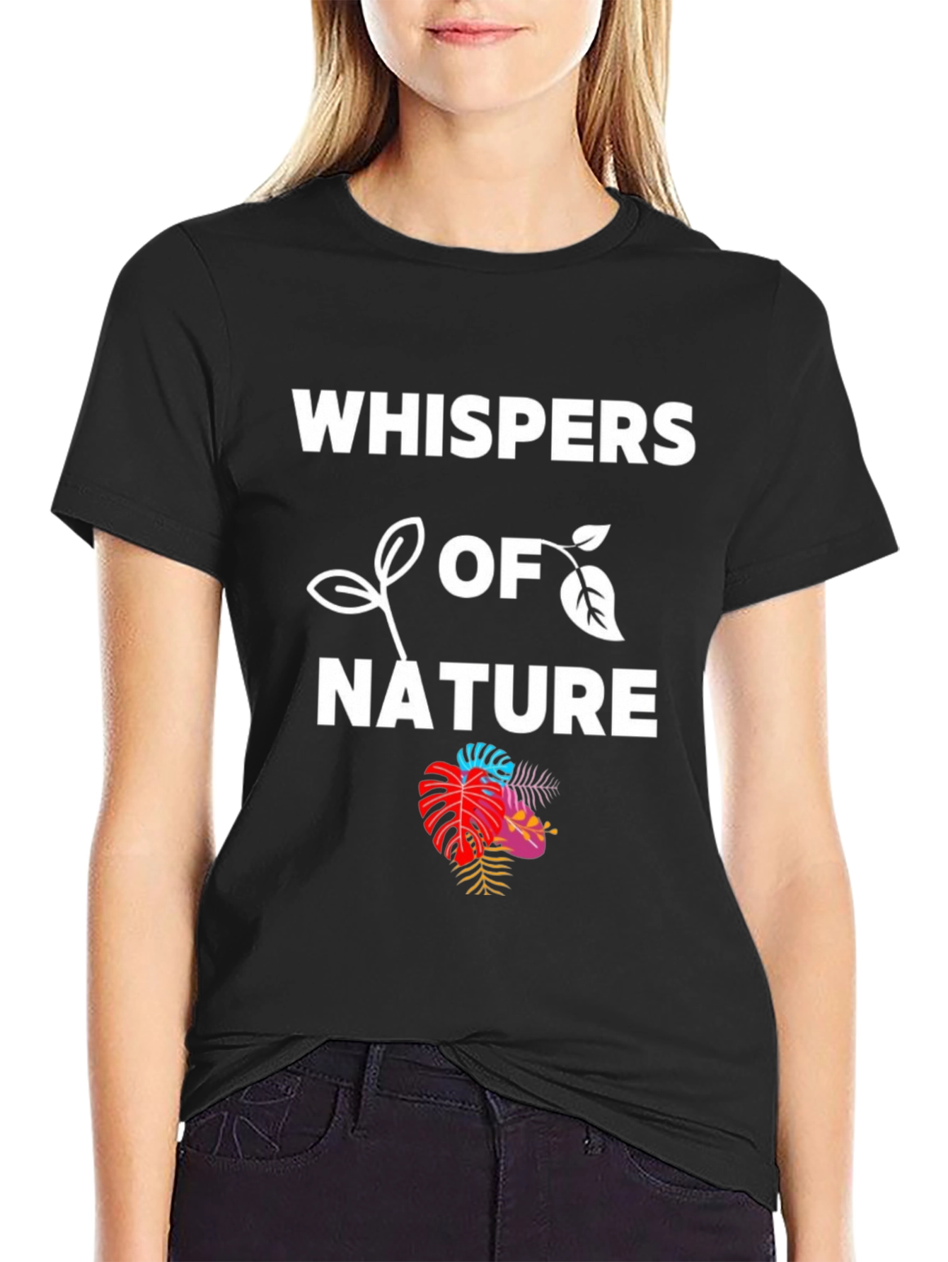 Whispers of Nature Graphic Tee - Eco-Friendly Fashion