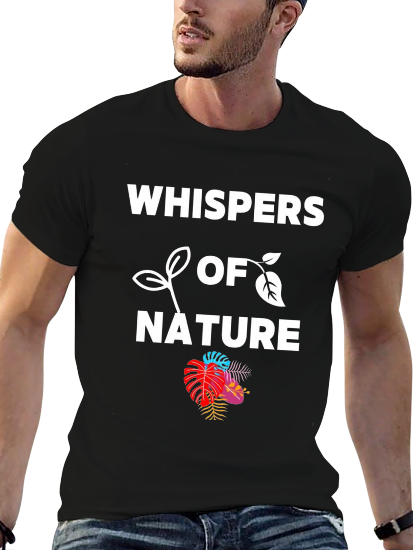 Whispers of Nature Graphic Tee - Eco-Friendly Fashion