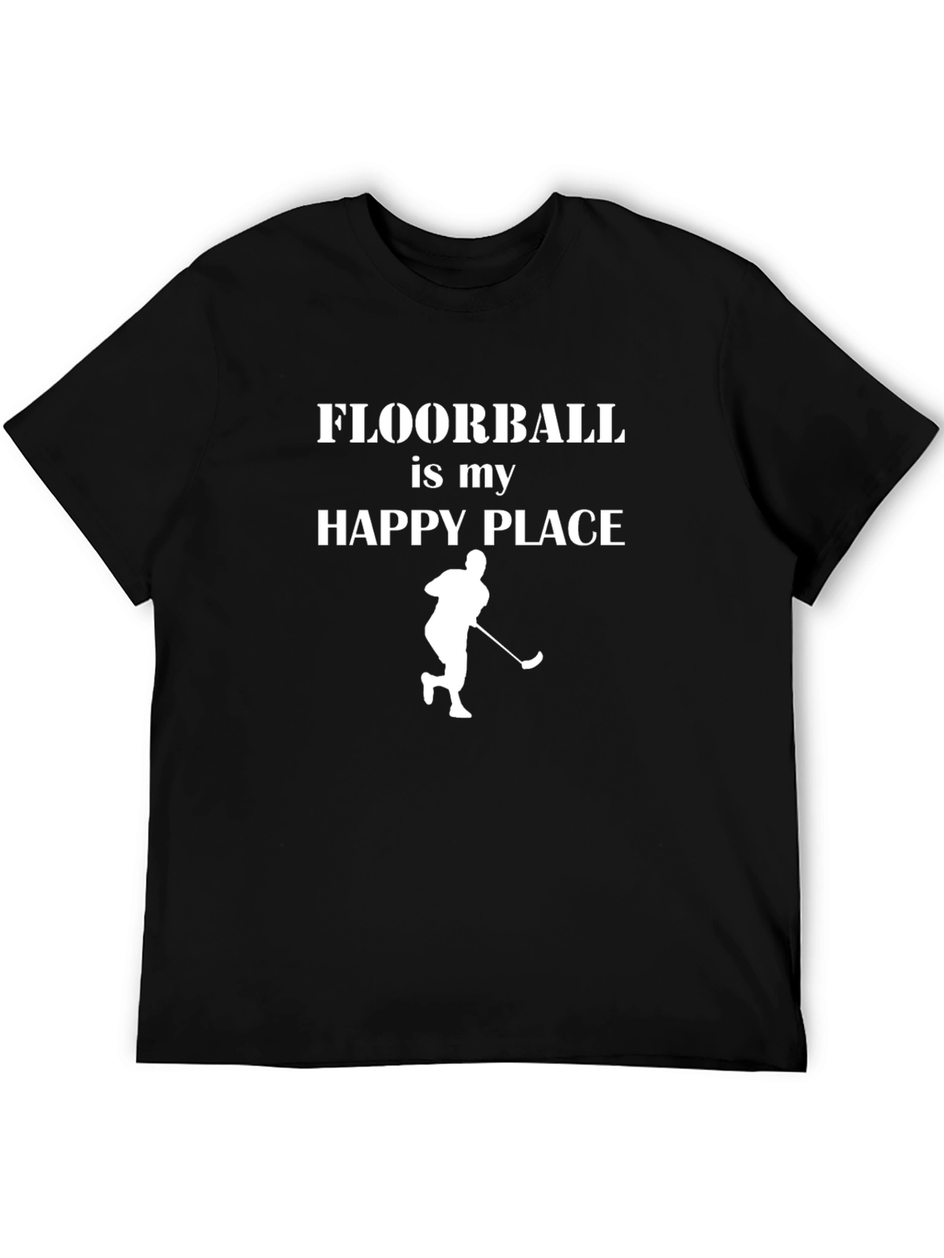 Floorball Happy Place Black T-Shirt