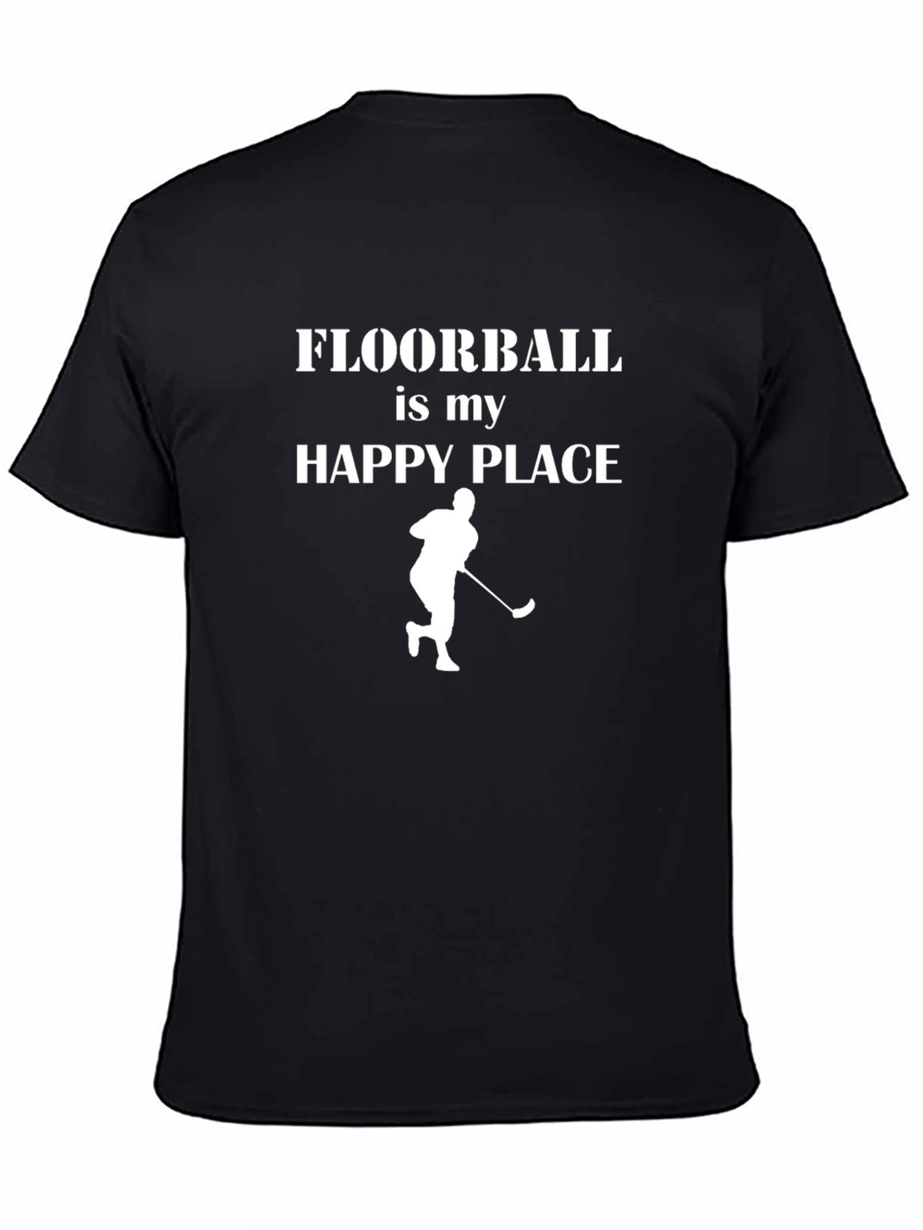Floorball Happy Place Black T-Shirt