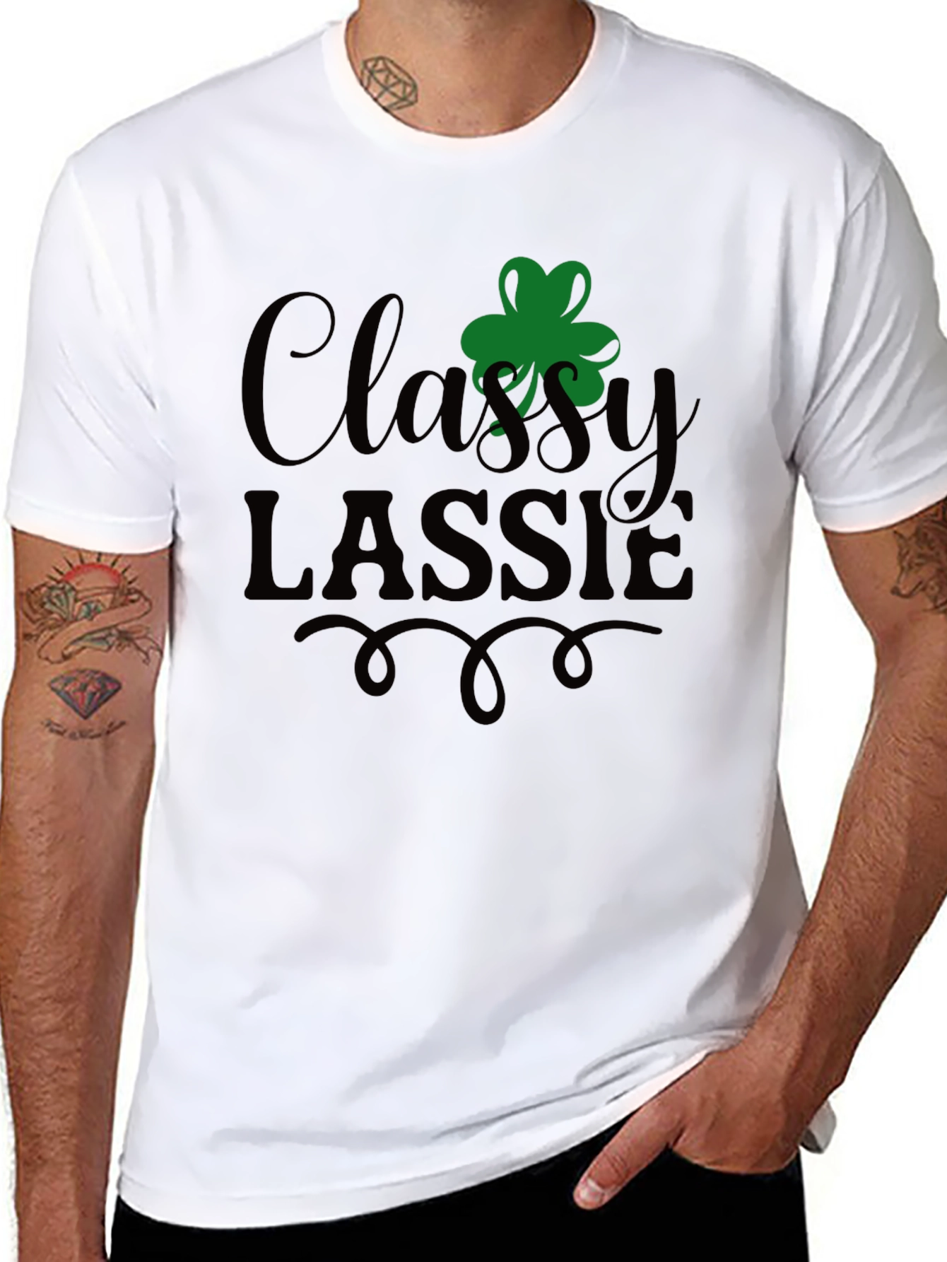 Classy Lassie St. Patricks Day Graphic T-Shirt