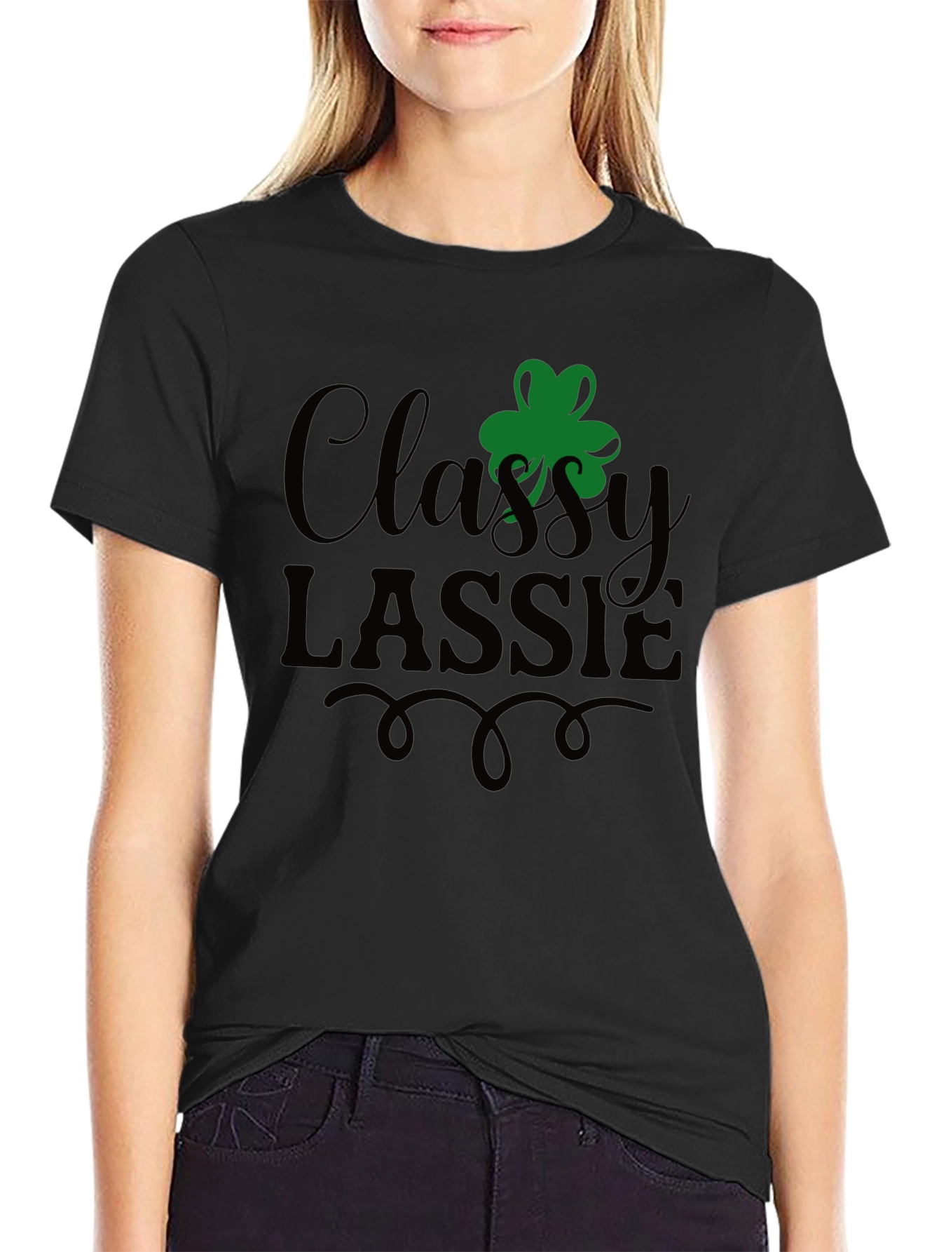 Classy Lassie St. Patricks Day Graphic T-Shirt