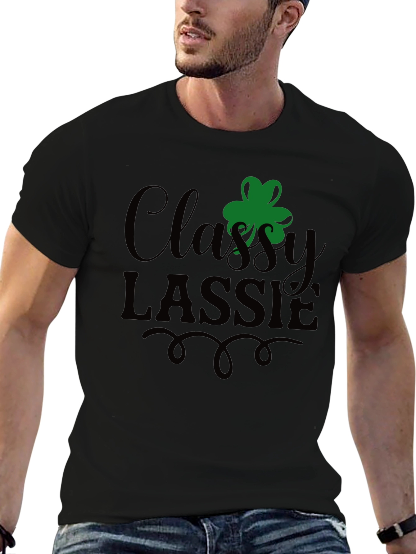 Classy Lassie St. Patricks Day Graphic T-Shirt