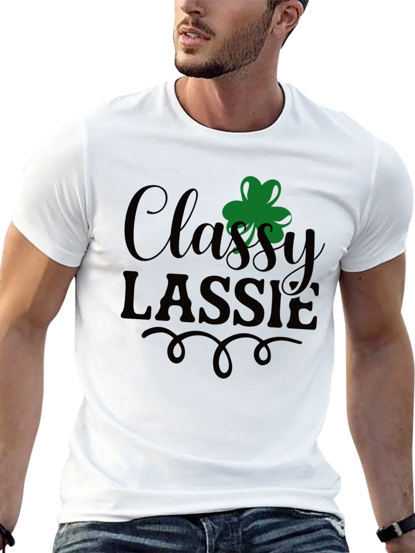 Classy Lassie St. Patricks Day Graphic T-Shirt
