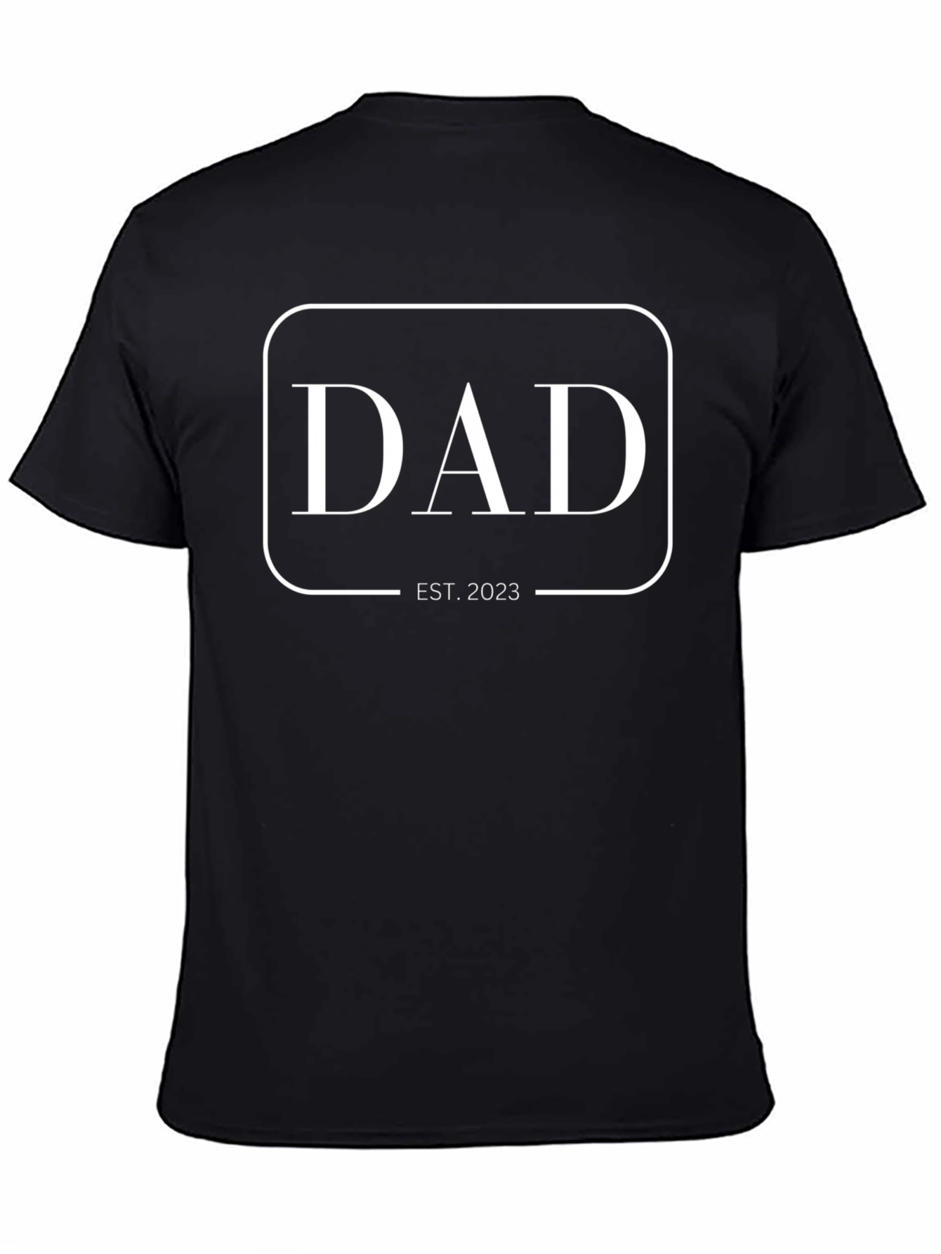 Dad Est. 2023 - Mens Black Graphic Tee