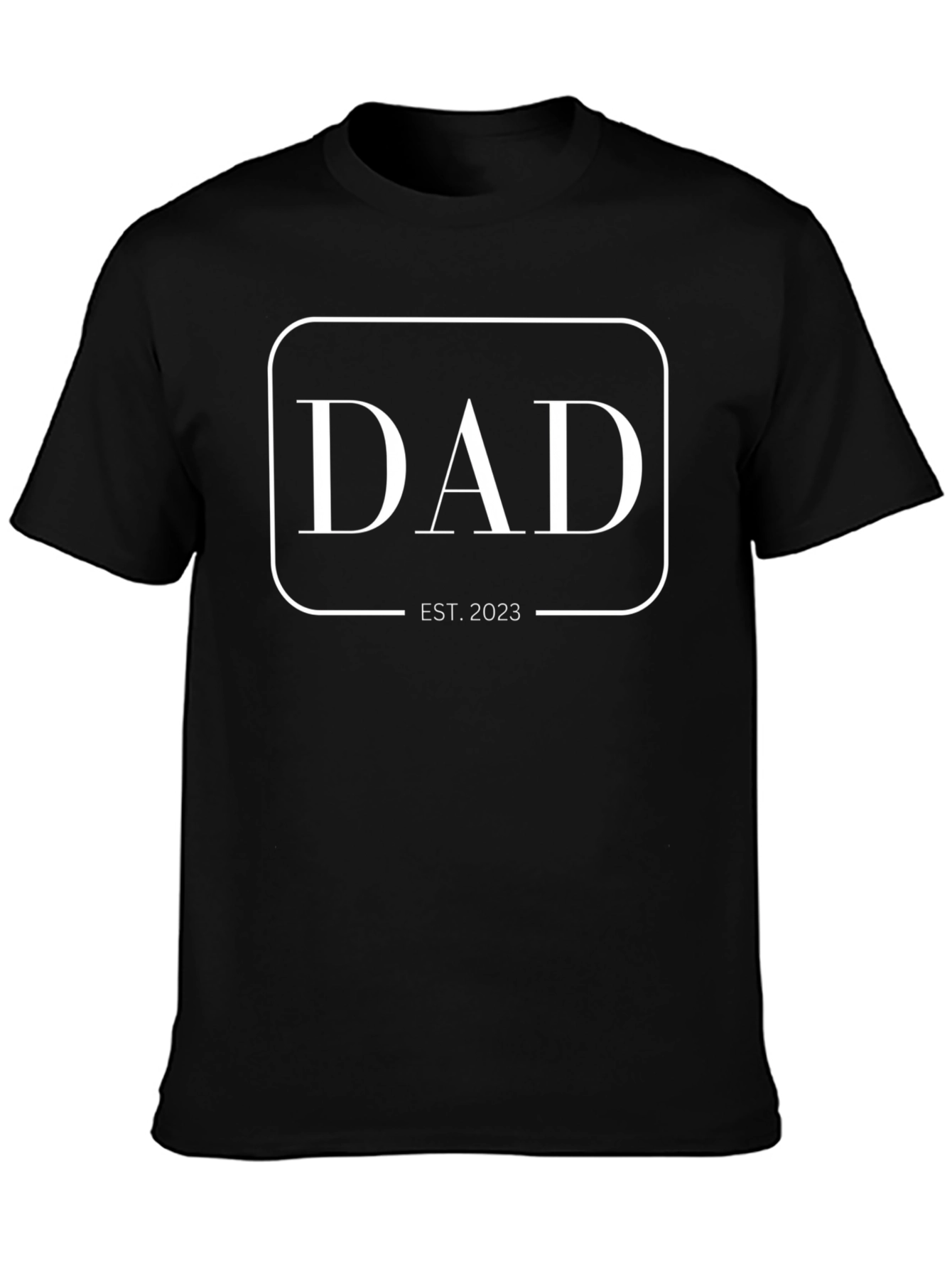 Dad Est. 2023 - Mens Black Graphic Tee