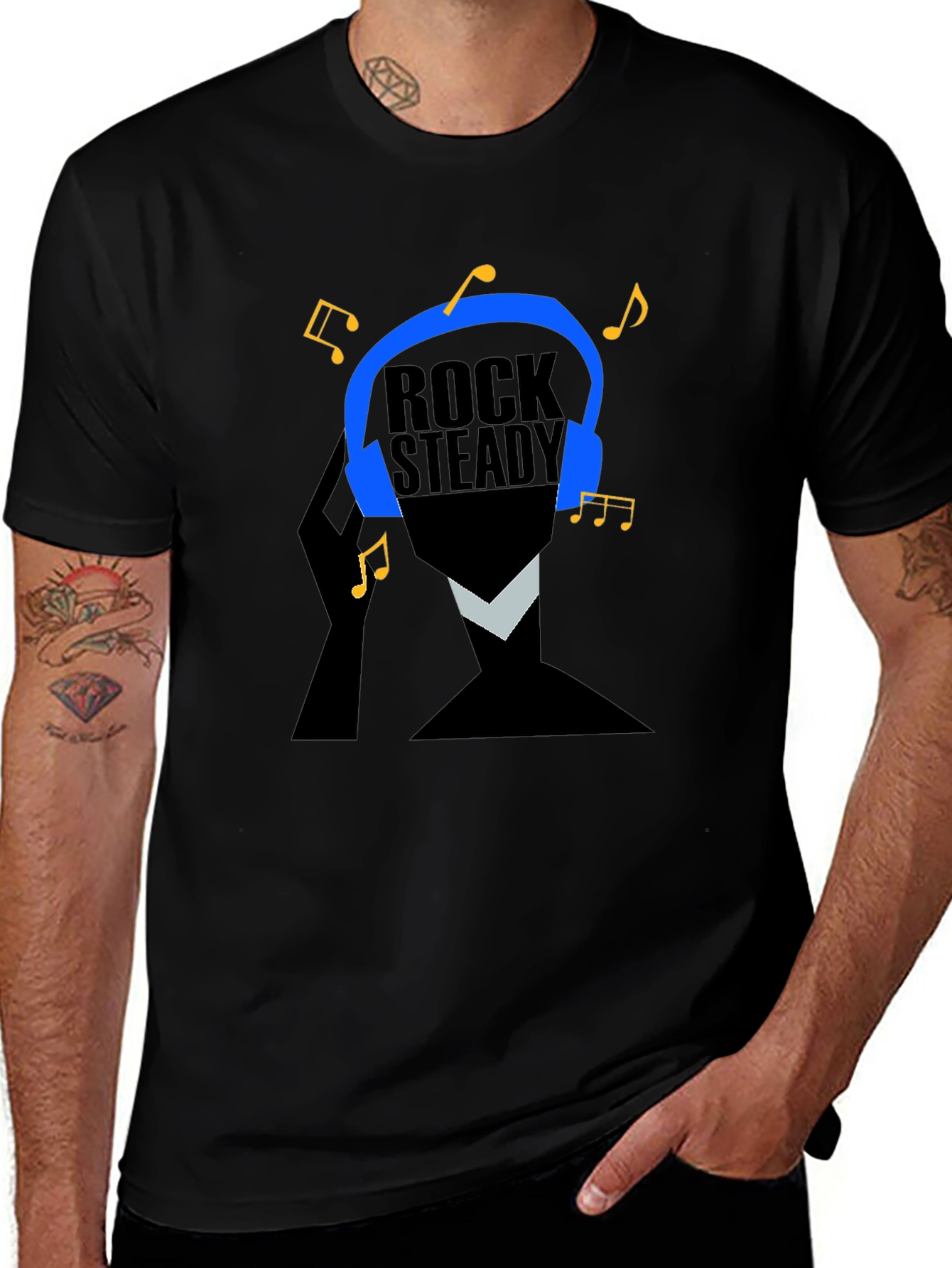 Rock Steady Music T-Shirt - Cool Graphic Tee