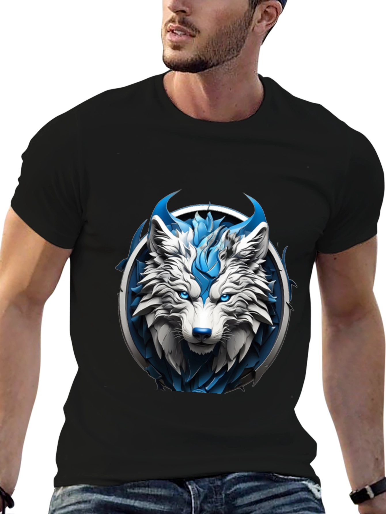 Arctic Wolf Graphic Tee - Stylish Menswear