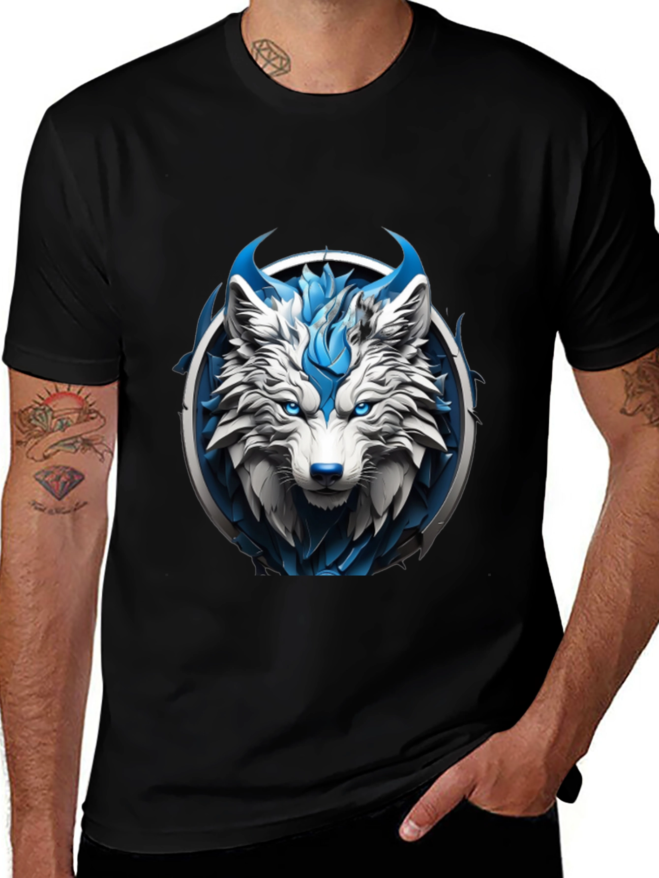 Arctic Wolf Graphic Tee - Stylish Menswear
