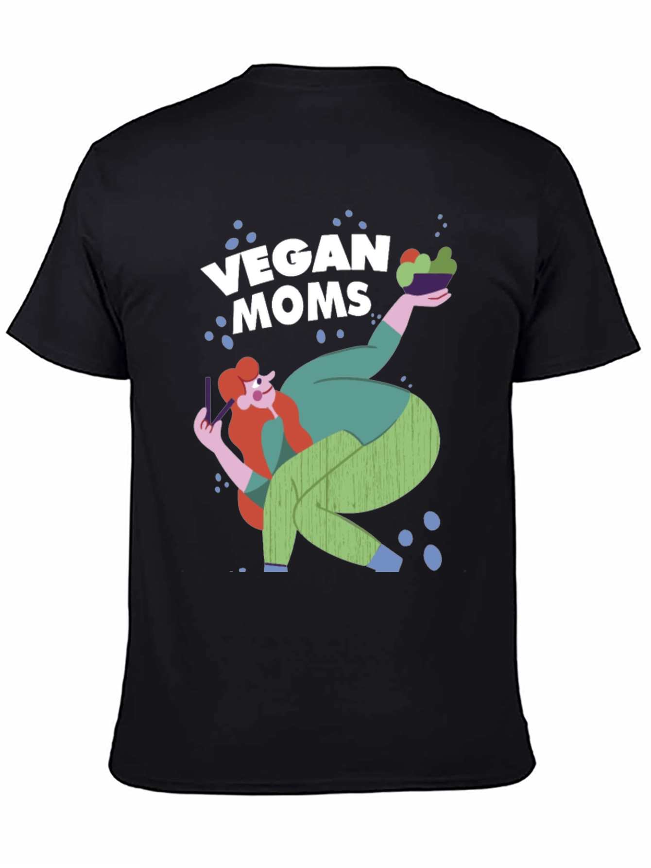 Vegan Moms Graphic T-Shirt - Black