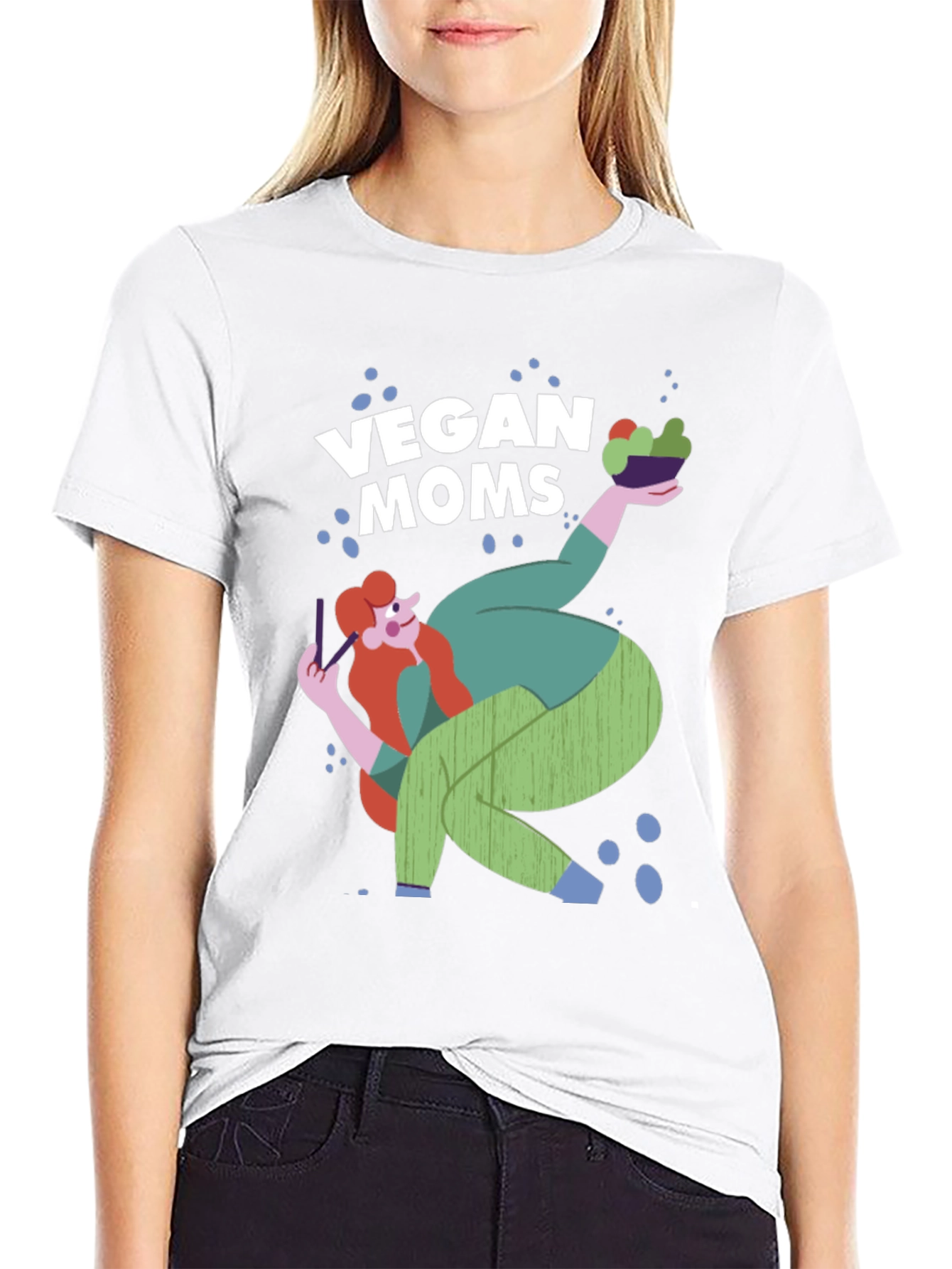 Vegan Moms Graphic T-Shirt - Black