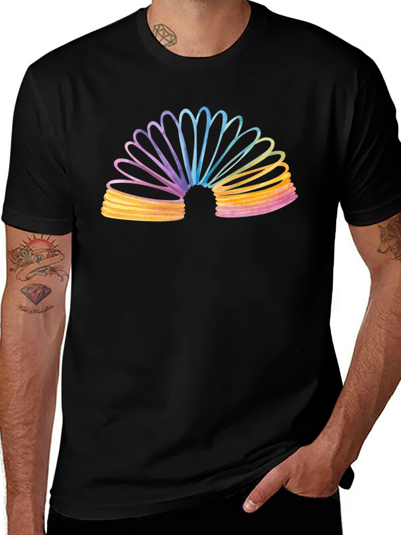Rainbow Slinky Graphic Tee