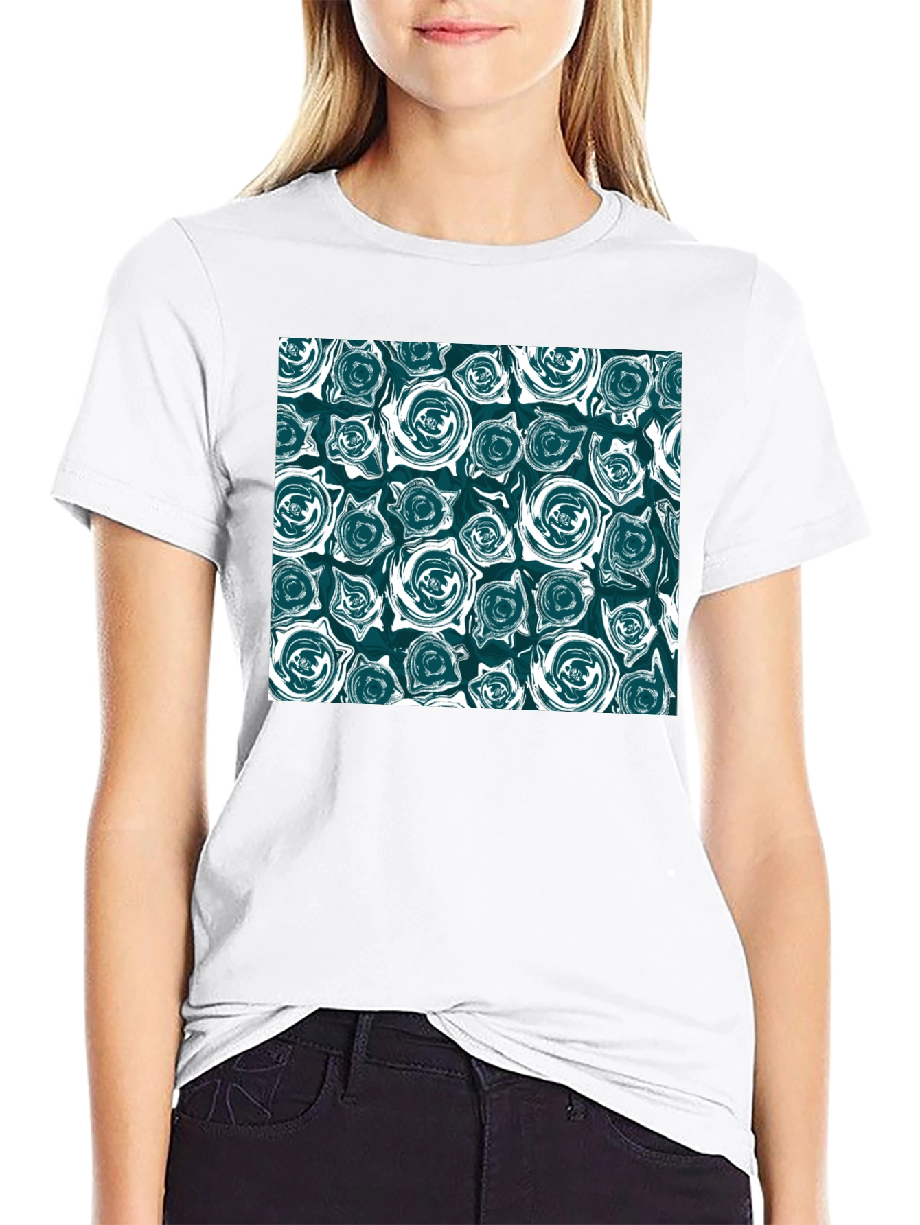 Abstract Swirl Pattern T-Shirt - Modern Graphic Tee