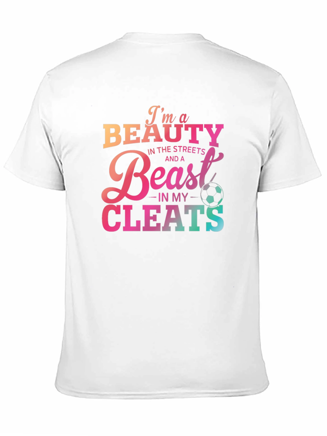 Beauty and Beast Soccer Cleats Graphic Tee