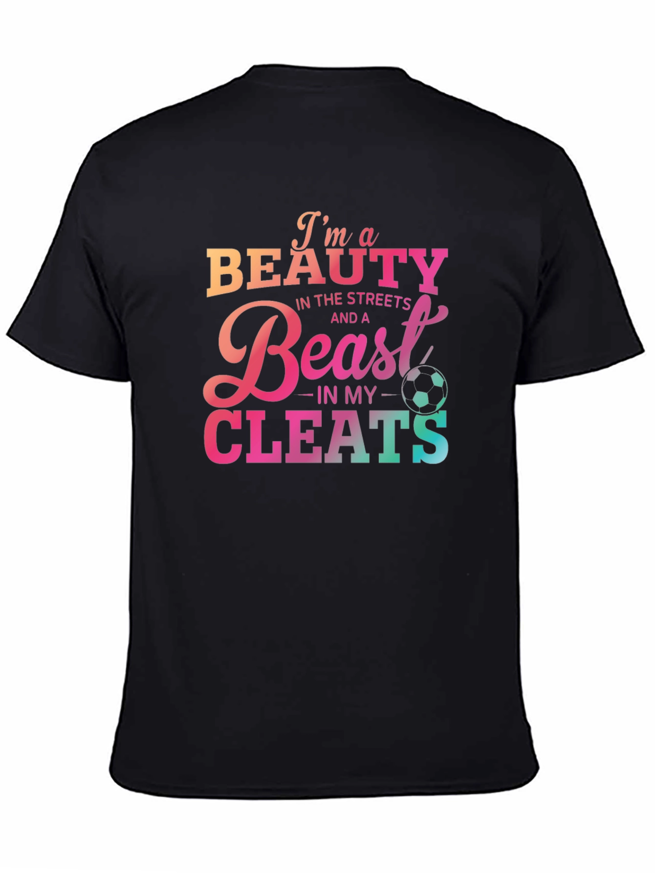 Beauty and Beast Soccer Cleats Graphic Tee