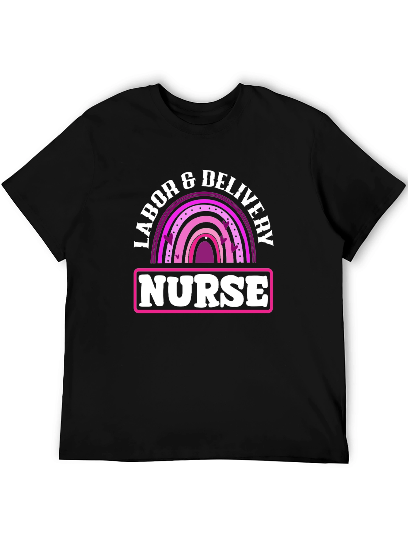 Labor & Delivery Nurse Rainbow Graphic Tee