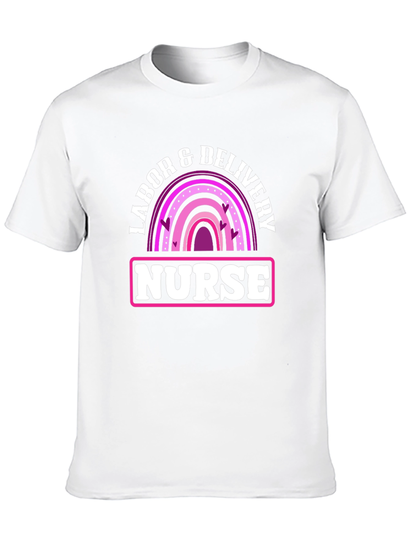 Labor & Delivery Nurse Rainbow Graphic Tee