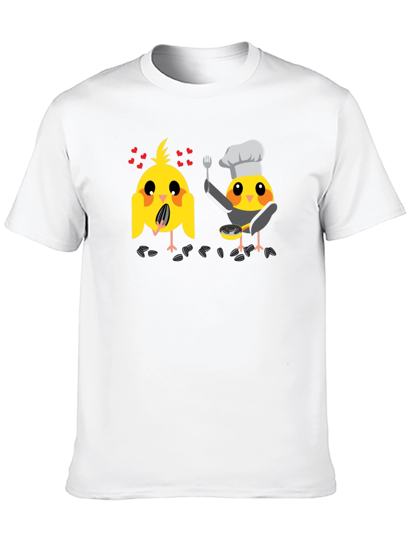 Bird Chef Graphic T-Shirt - Black Cotton Tee