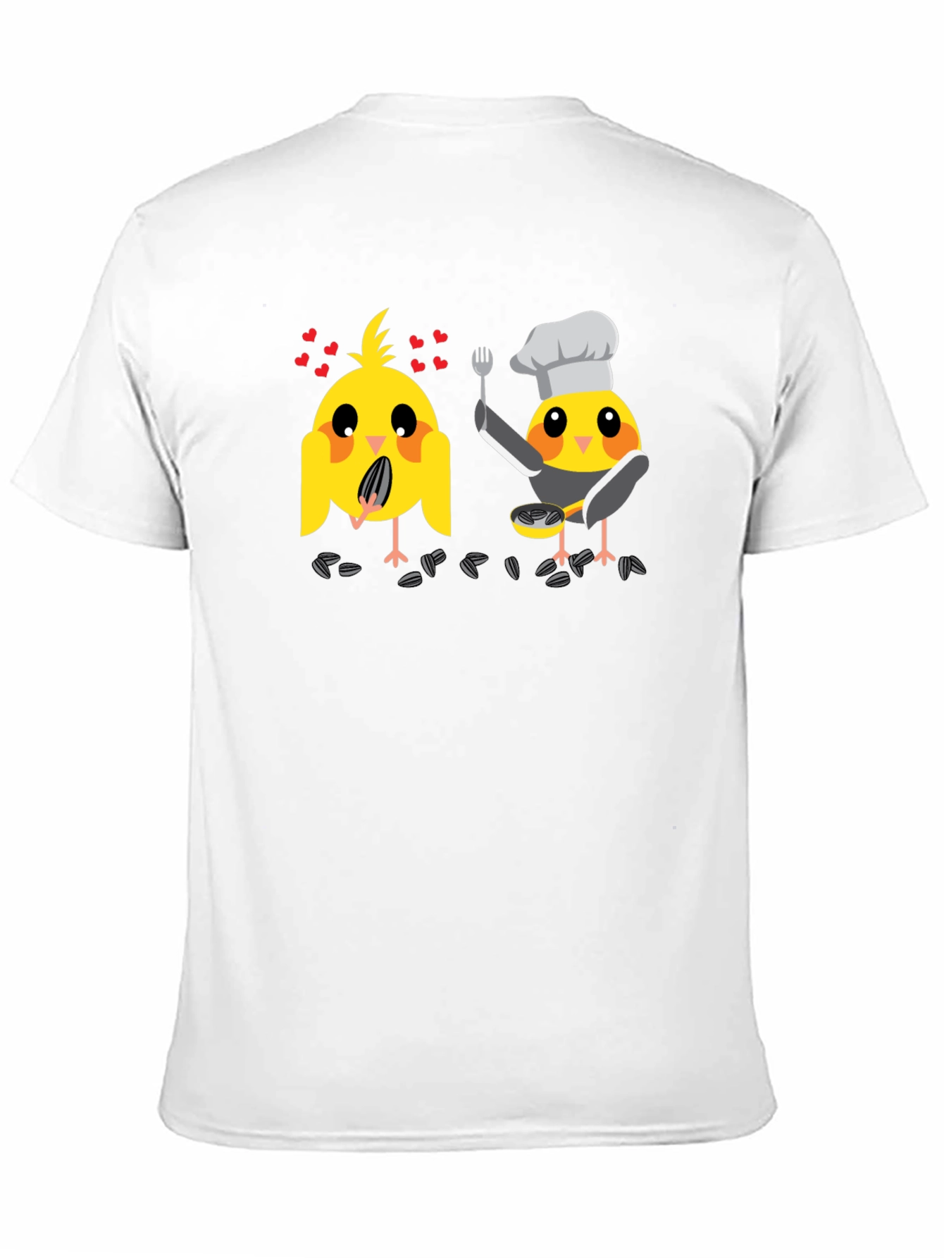 Bird Chef Graphic T-Shirt - Black Cotton Tee