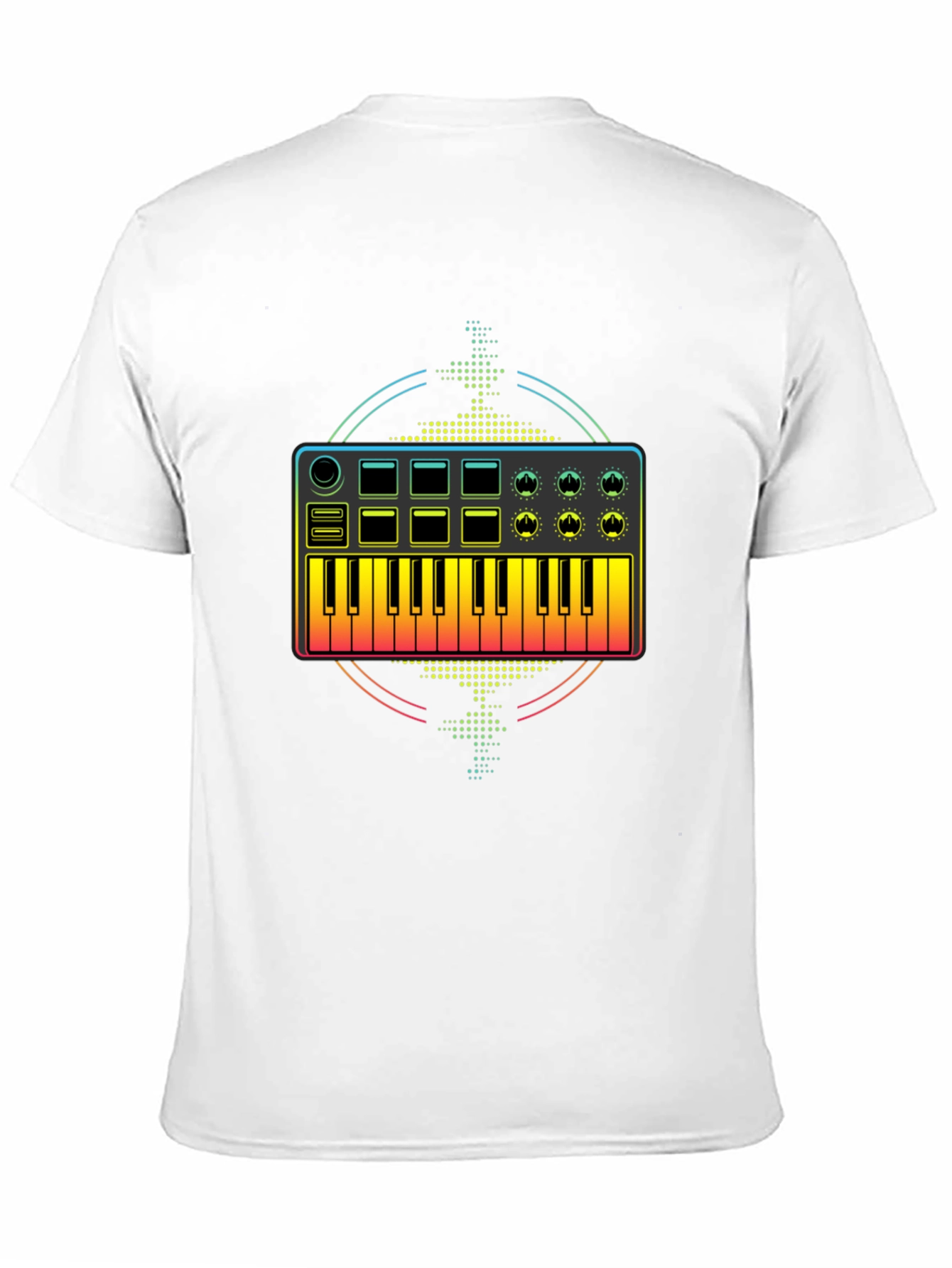 Synthesizer Graphic T-Shirt - Music Lover Tee