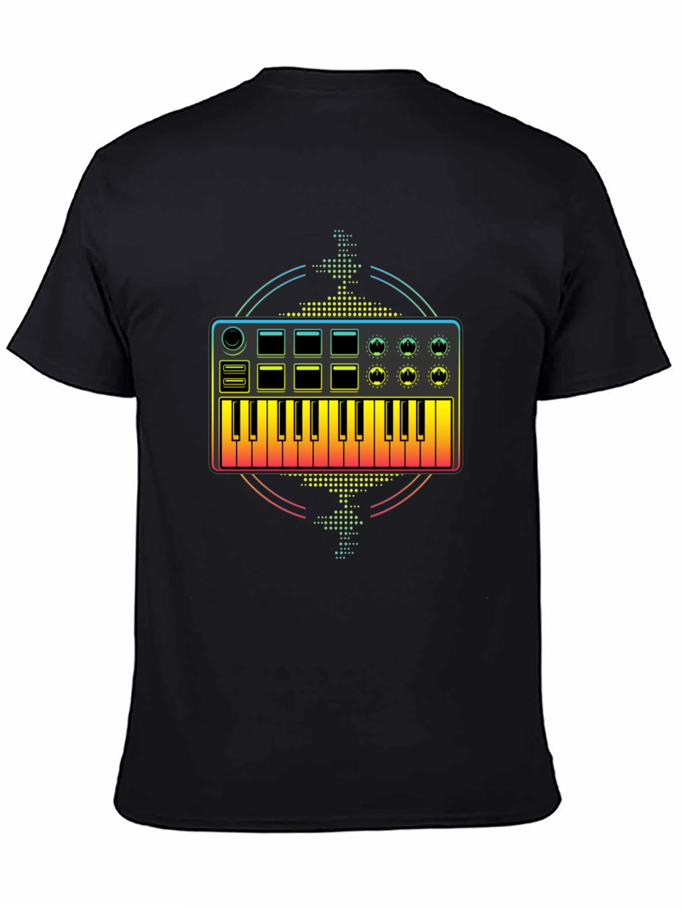 Synthesizer Graphic T-Shirt - Music Lover Tee