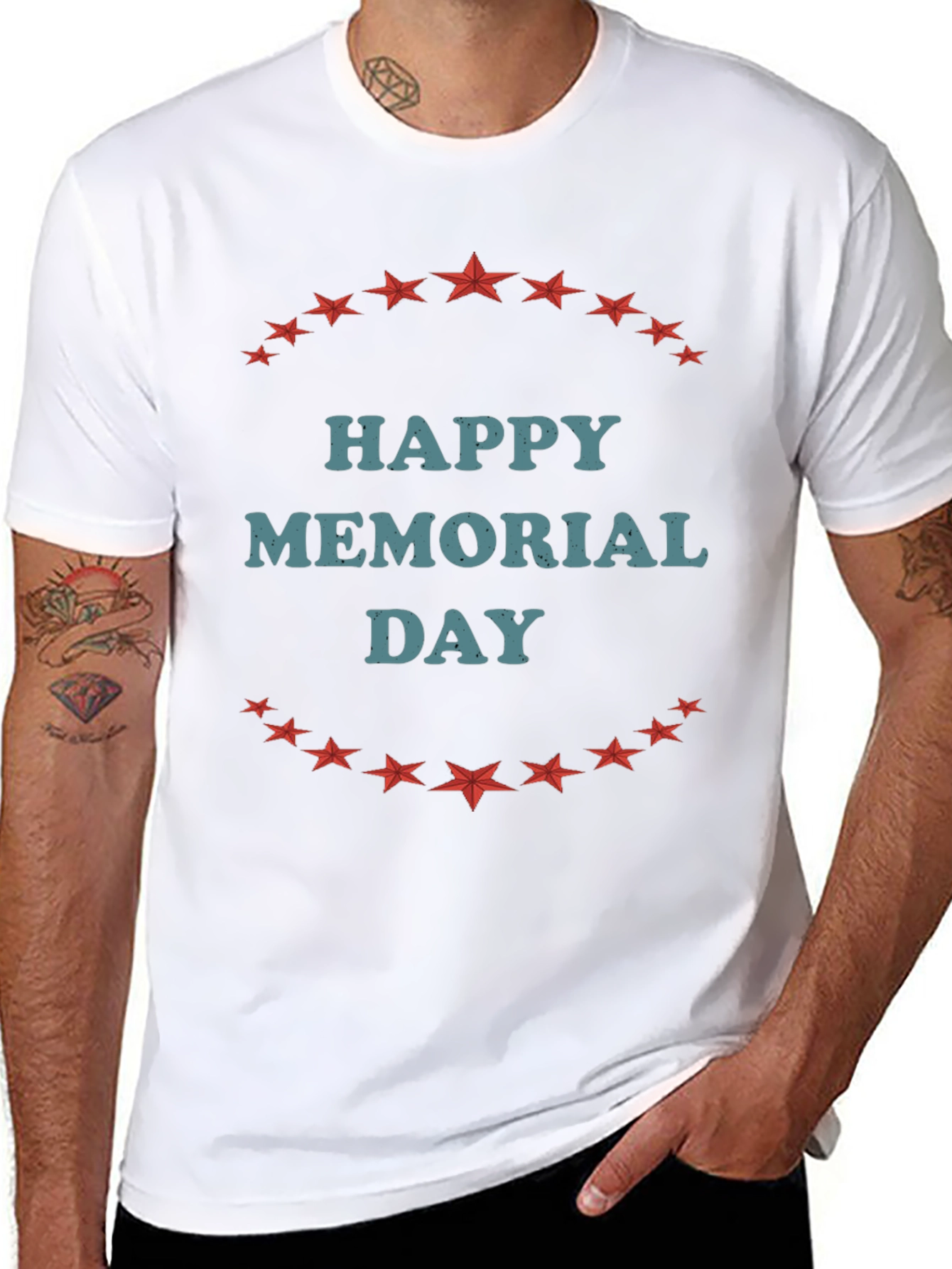 Happy Memorial Day Star T-Shirt