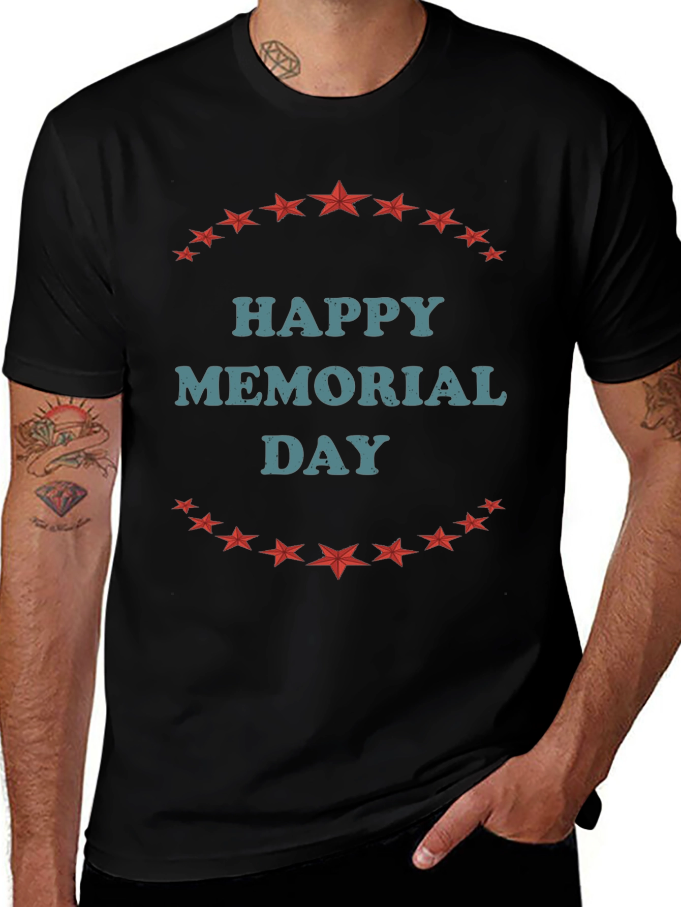 Happy Memorial Day Star T-Shirt