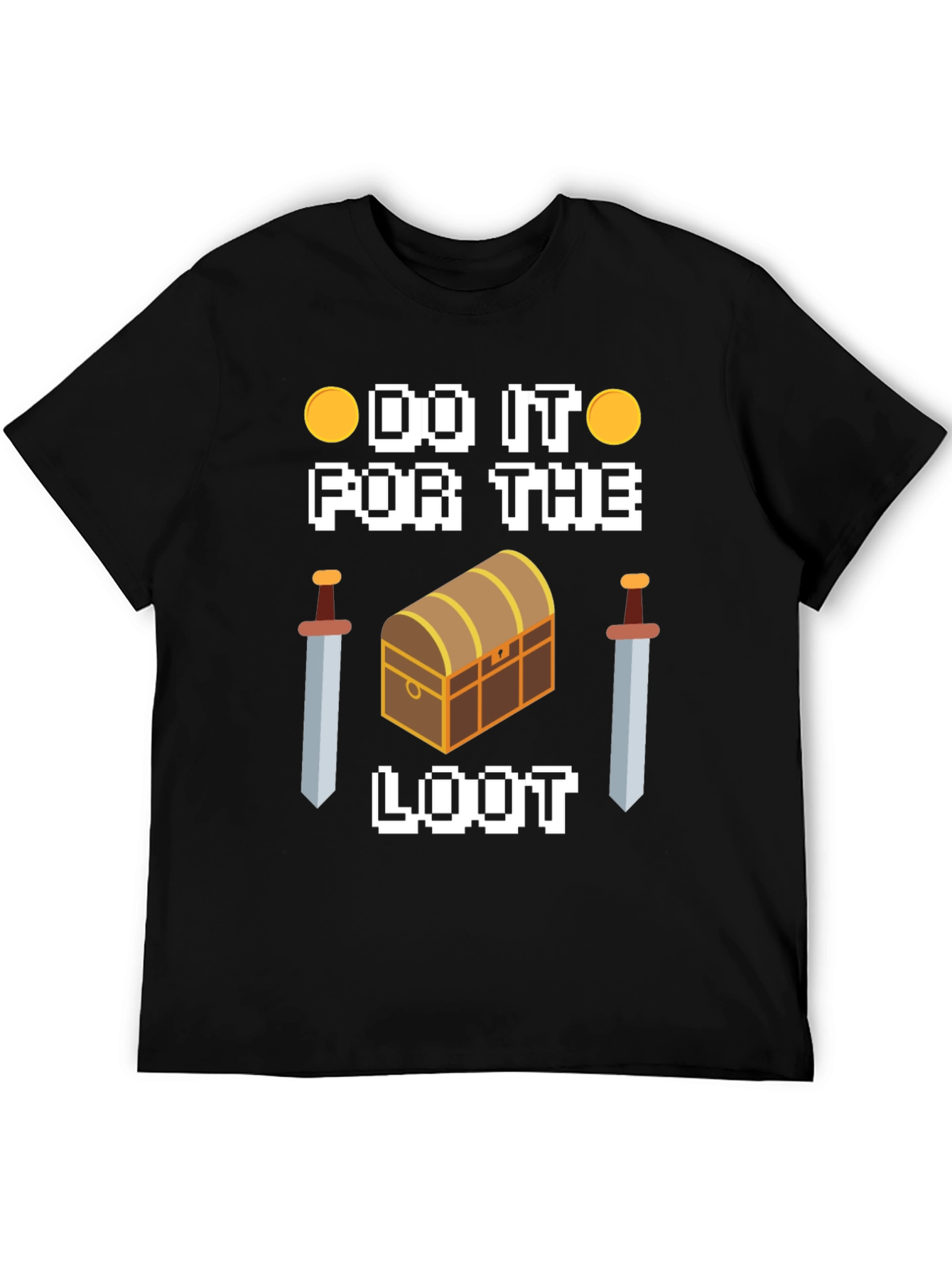 Do It For The Loot Black Graphic Tee