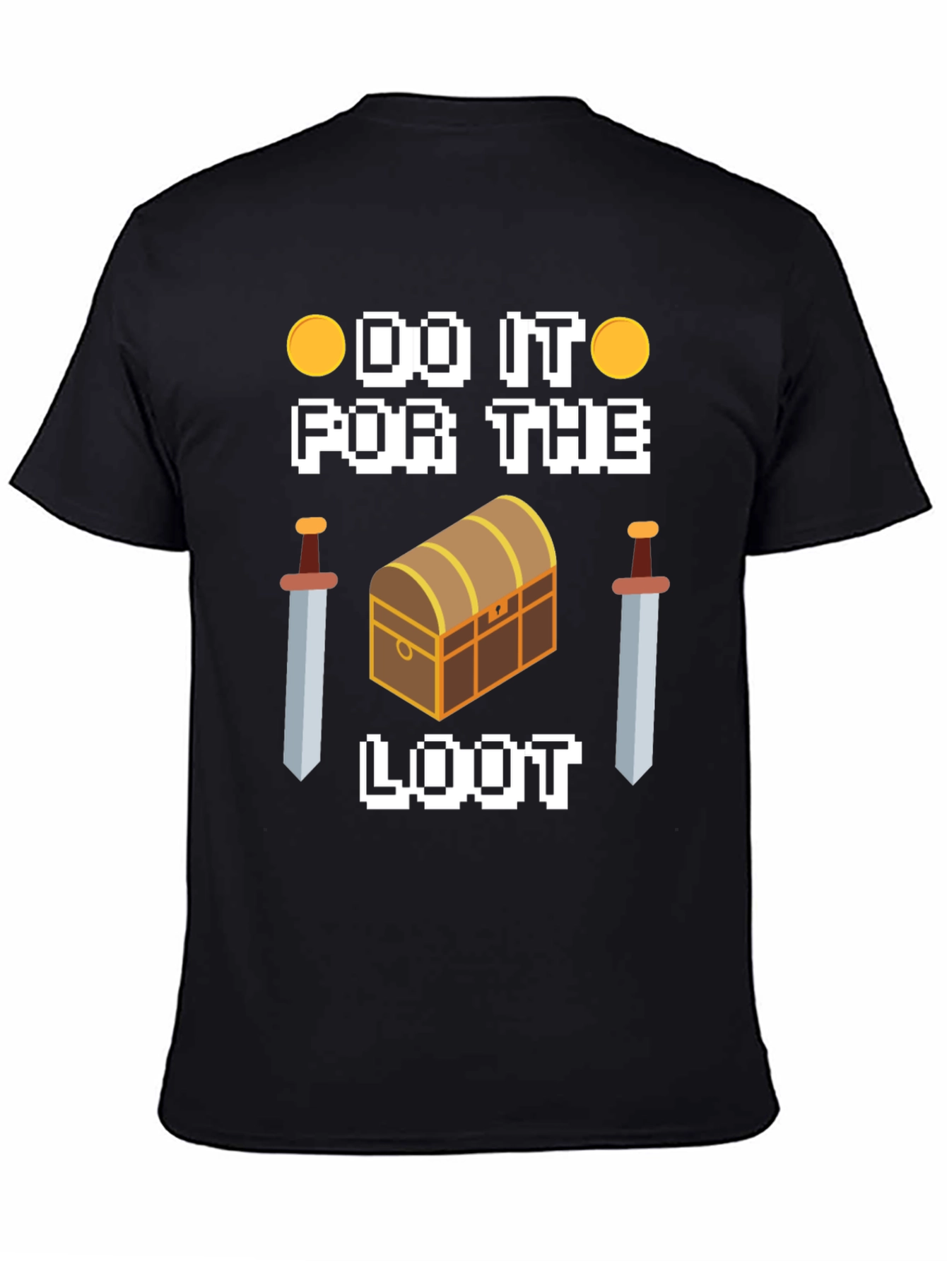 Do It For The Loot Black Graphic Tee