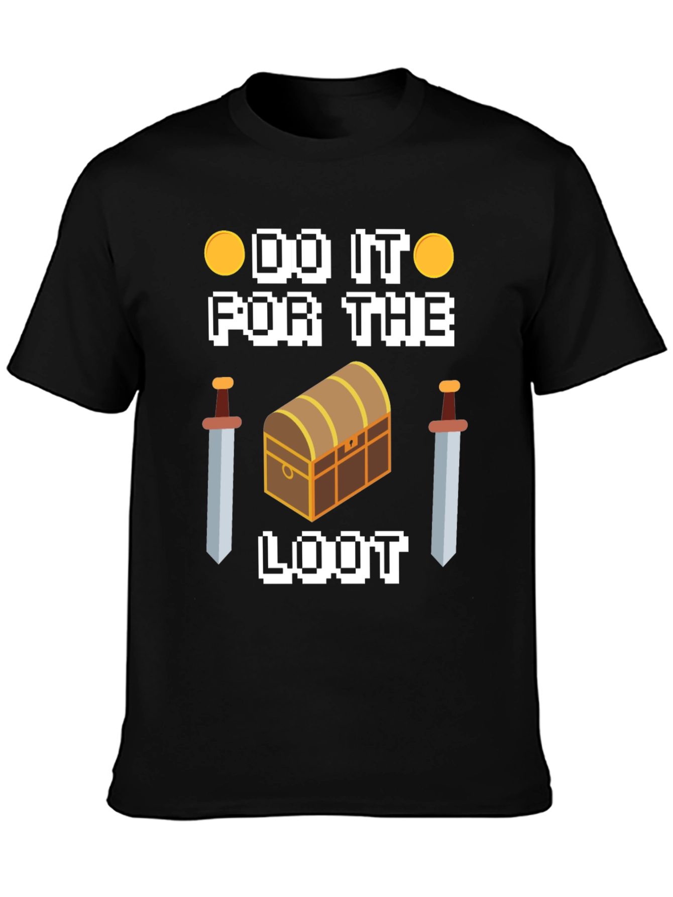 Do It For The Loot Black Graphic Tee
