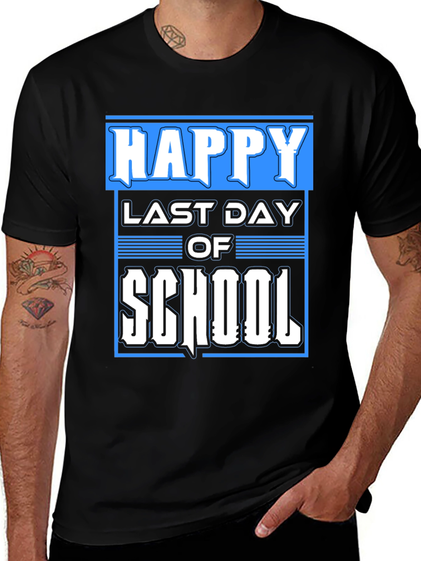Happy Last Day of School Black T-Shirt