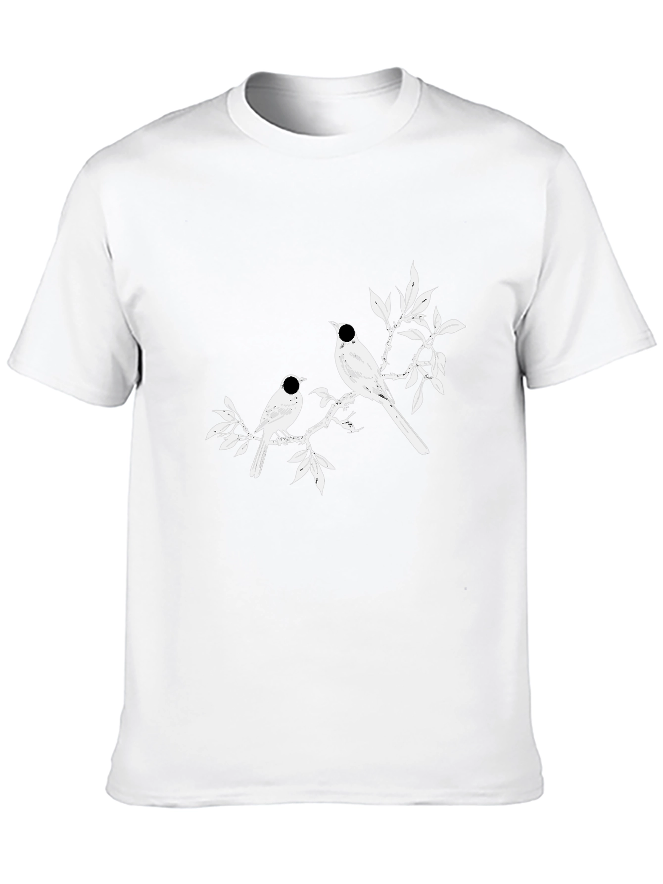 Bird Branch Graphic Tee - Casual Style