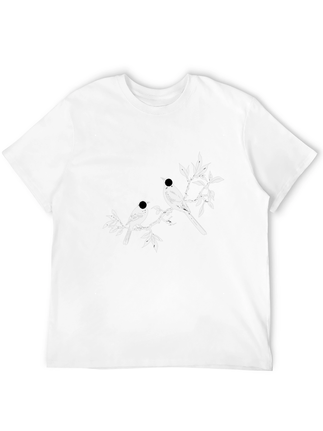 Bird Branch Graphic Tee - Casual Style