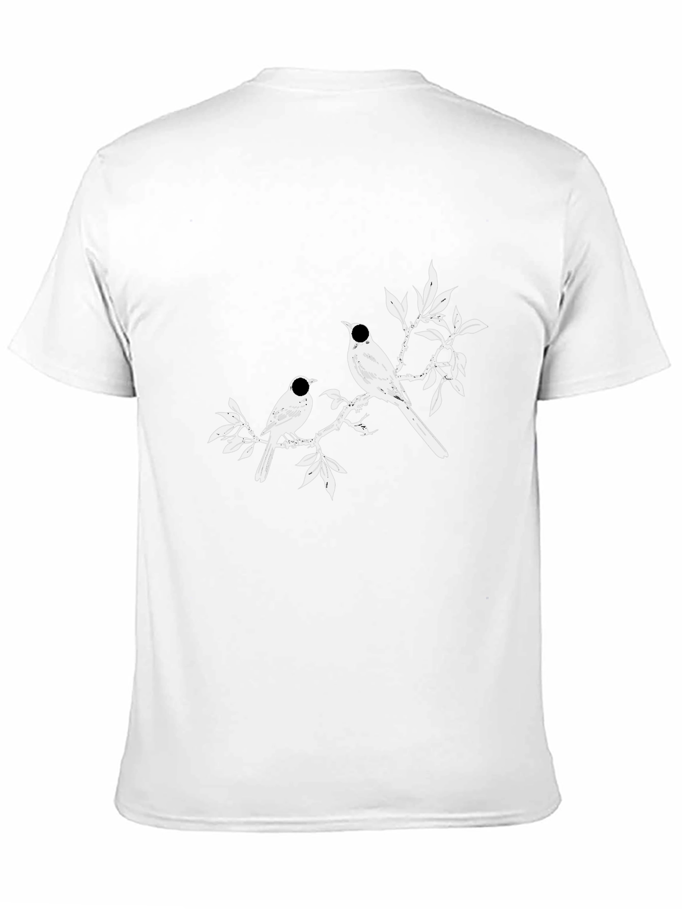 Bird Branch Graphic Tee - Casual Style