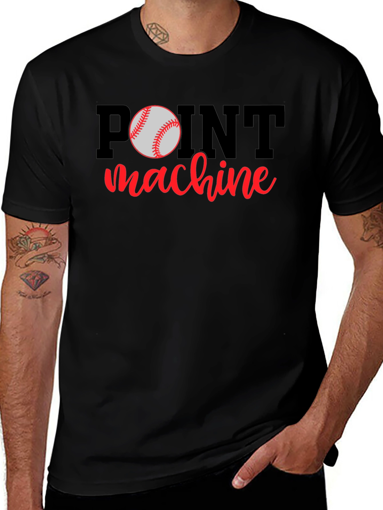 Point Machine Baseball T-Shirt