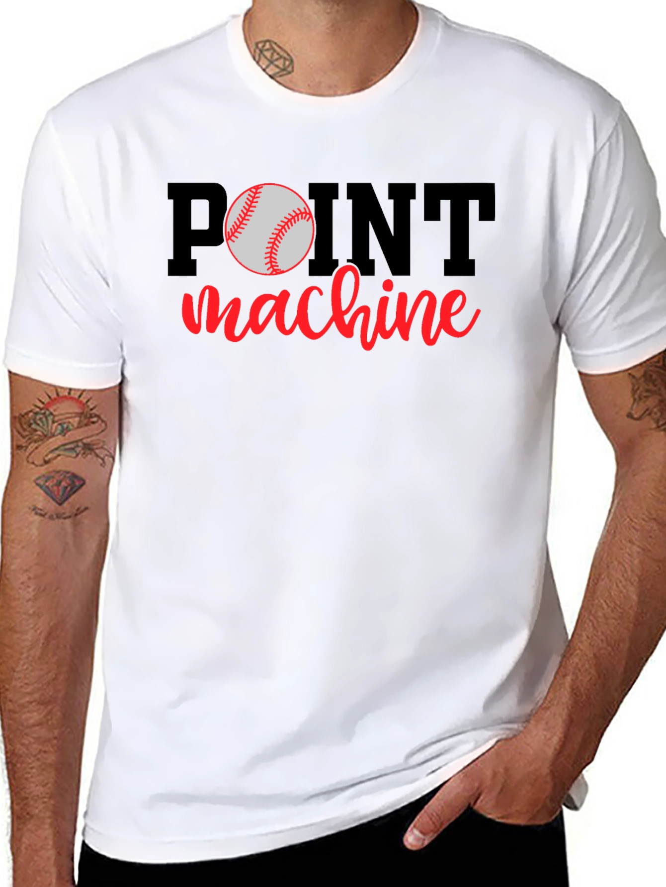 Point Machine Baseball T-Shirt