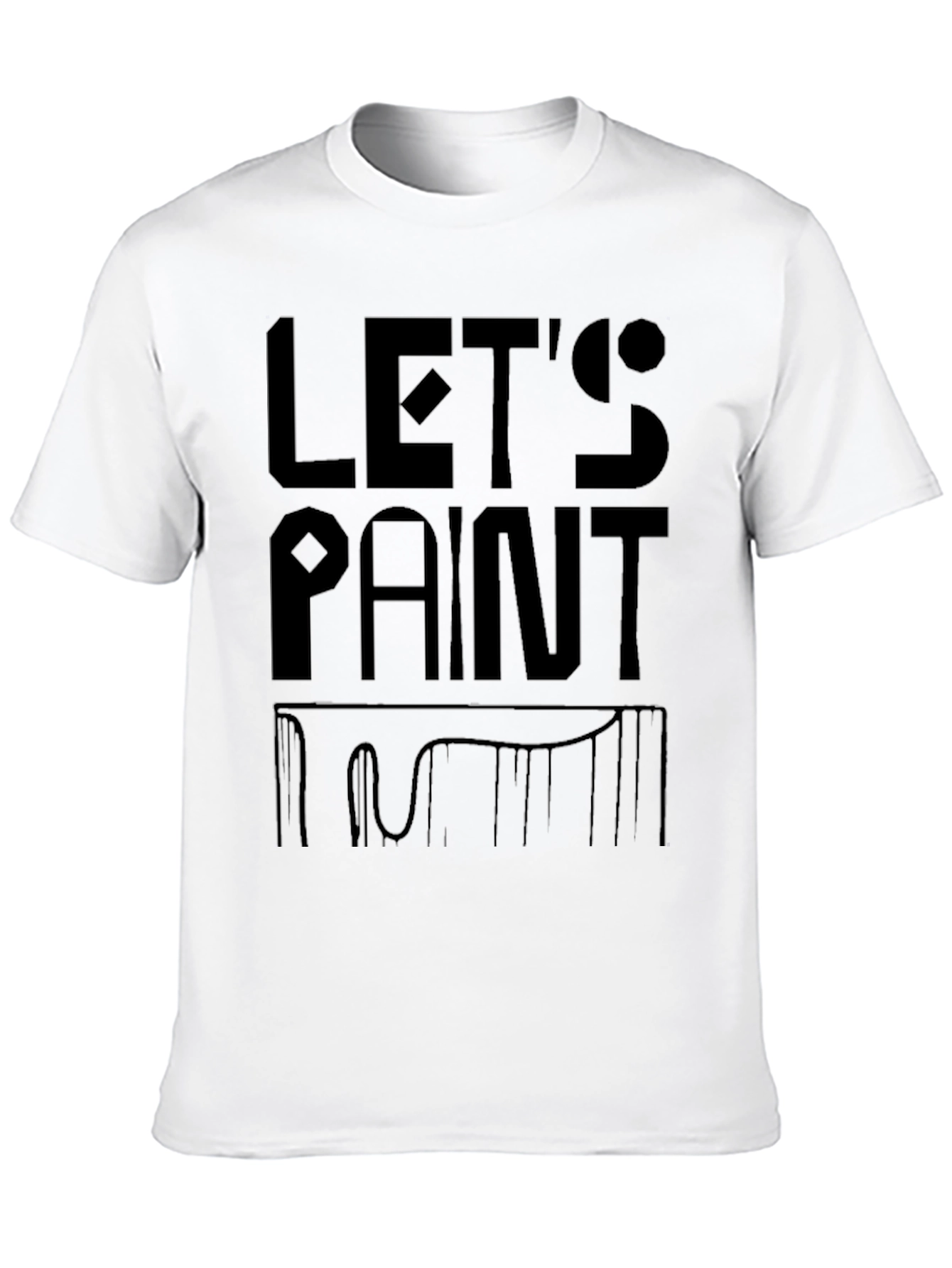 Lets Paint Black Graphic T-Shirt