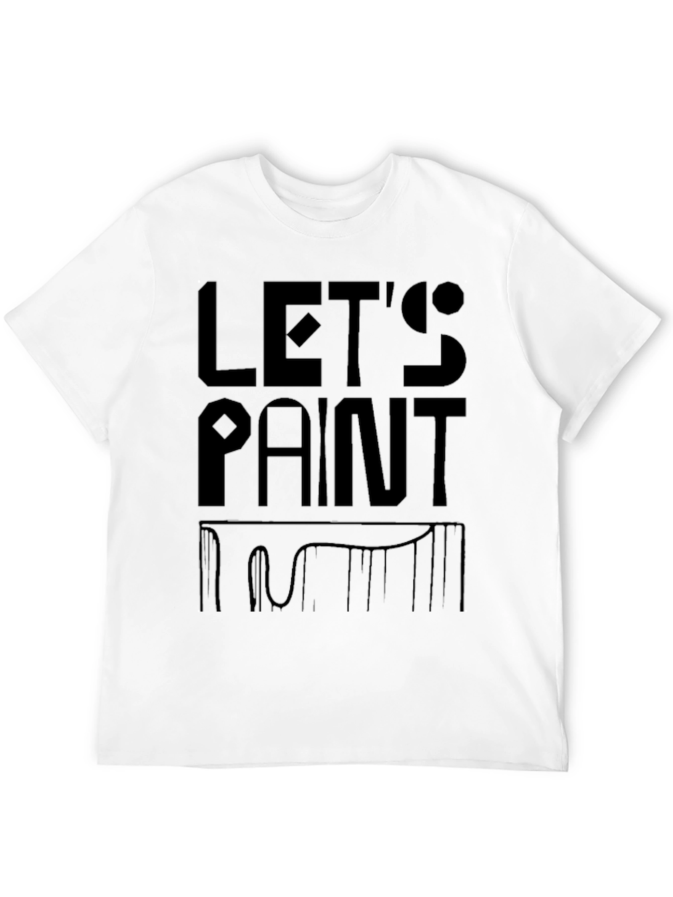 Lets Paint Black Graphic T-Shirt