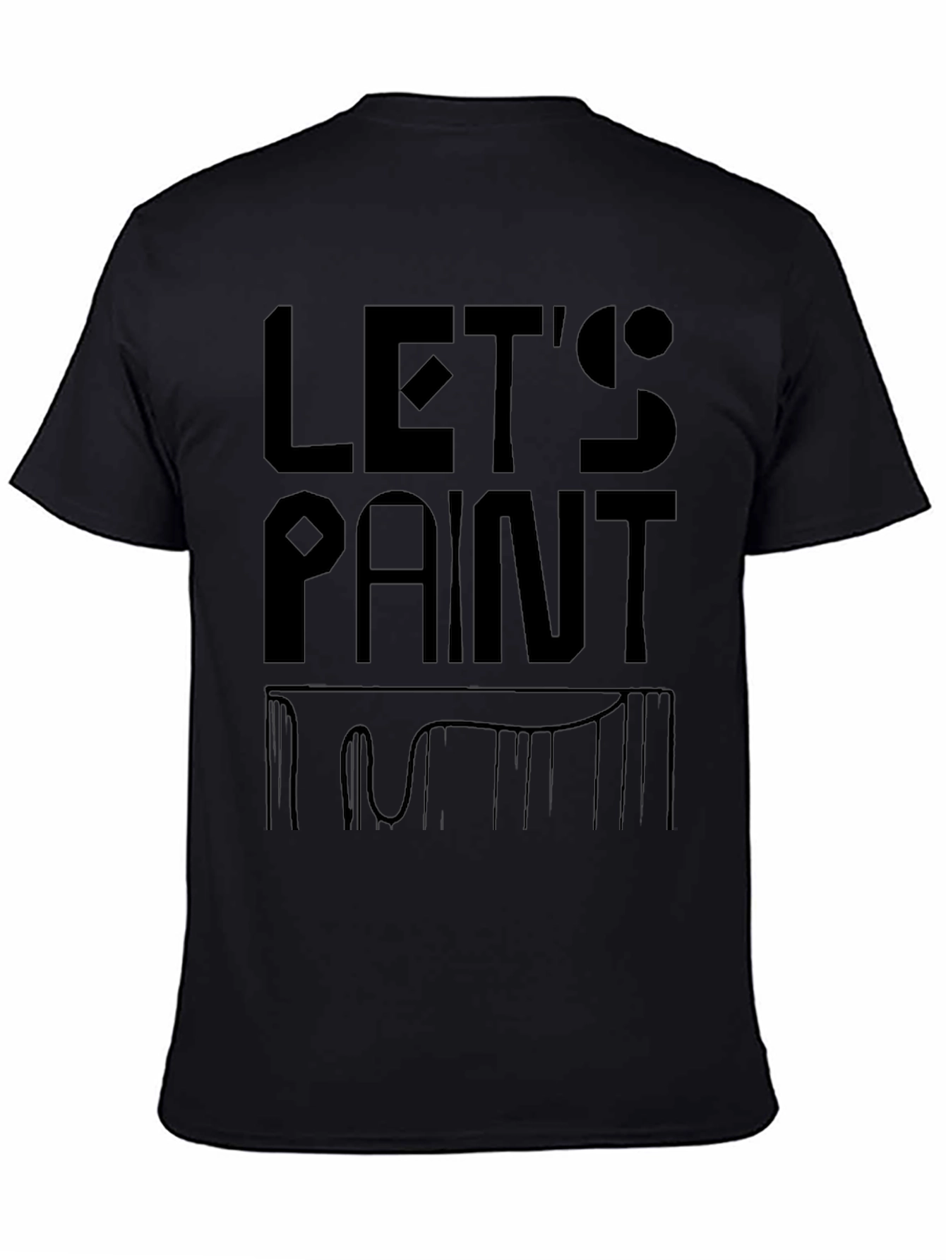 Lets Paint Black Graphic T-Shirt