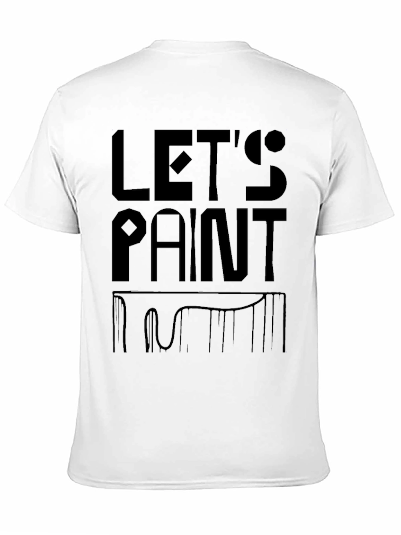 Lets Paint Black Graphic T-Shirt