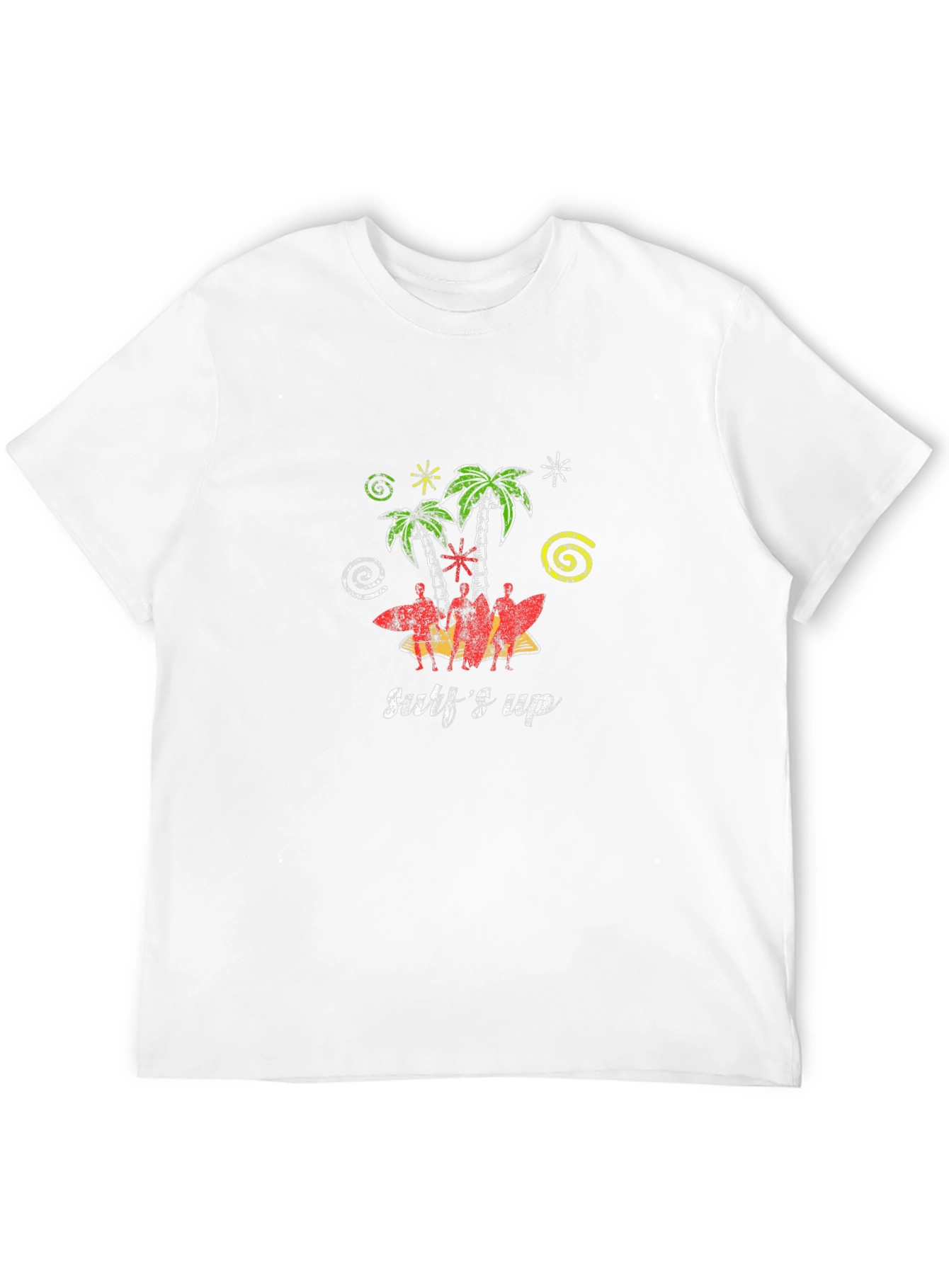 Surfs Up Black T-Shirt - Tropical Vibe
