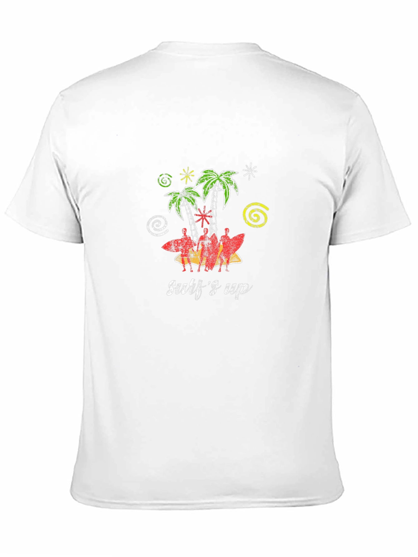 Surfs Up Black T-Shirt - Tropical Vibe