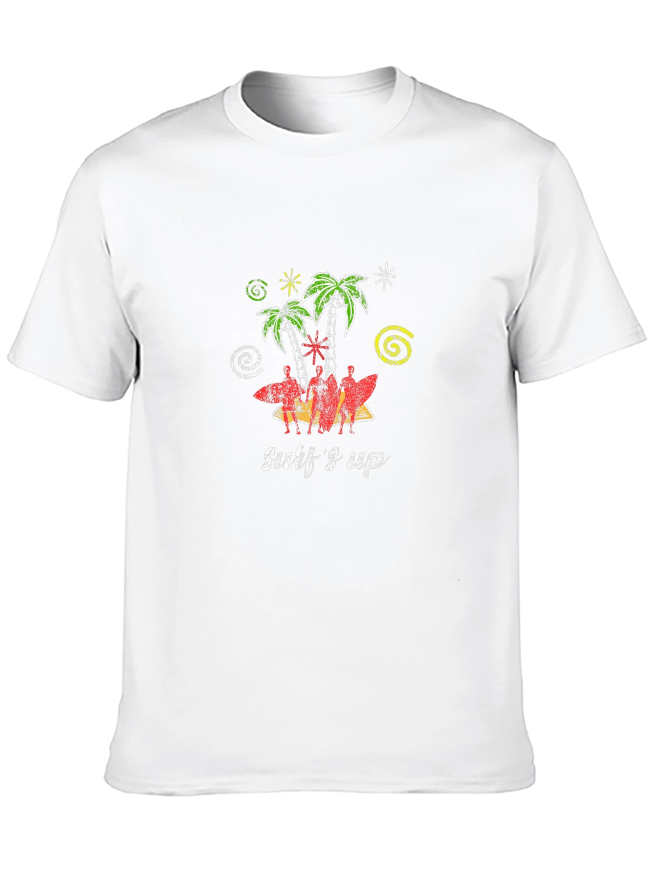Surfs Up Black T-Shirt - Tropical Vibe